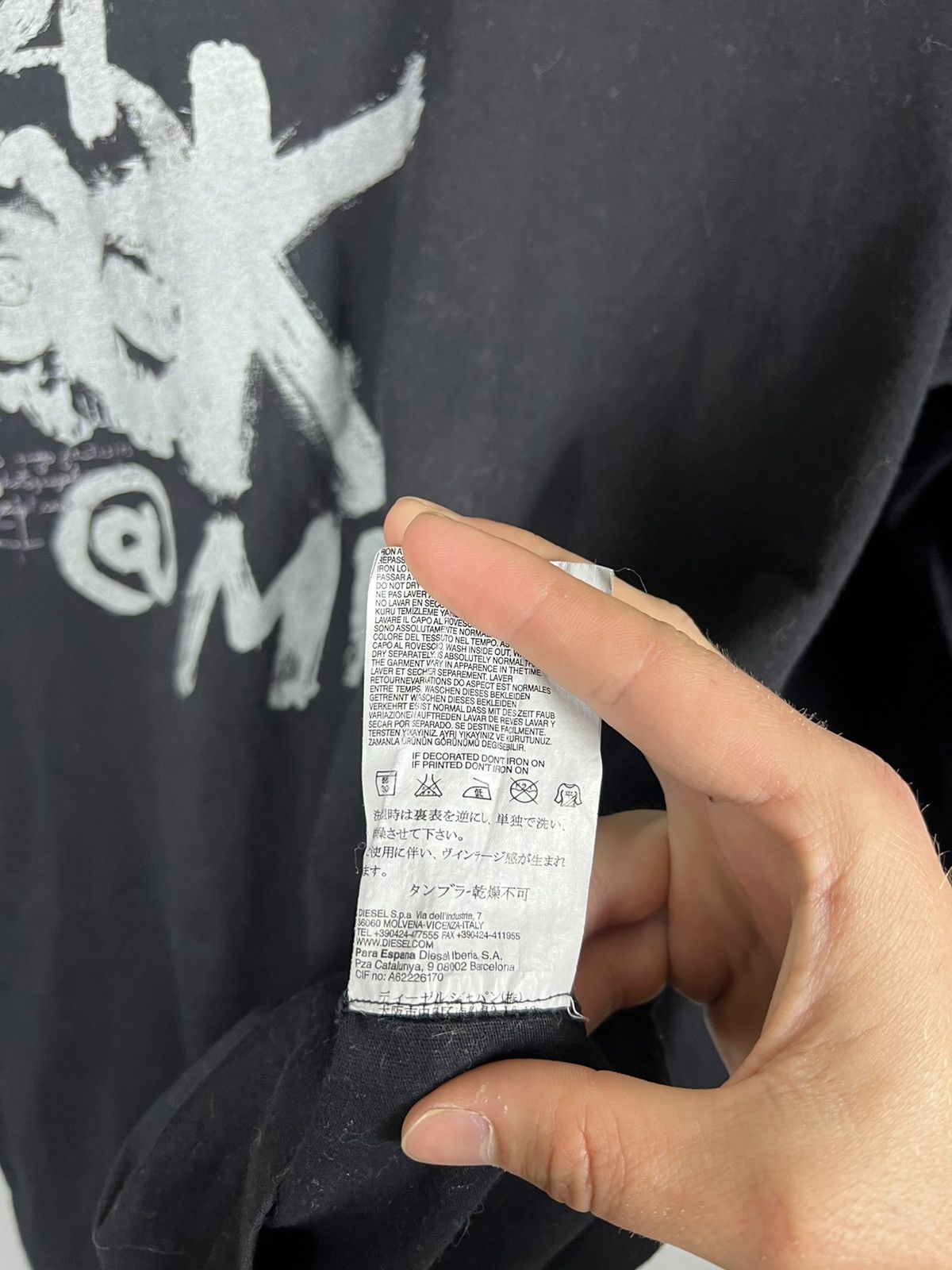 Diesel (S) Diesel “stop look a me” Long Sleeve T-Shirt big logo Size US S / EU 44-46 / 1 - 10 Thumbnail