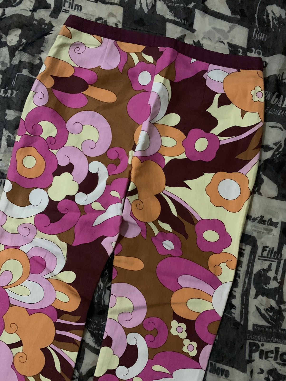Dolce & Gabbana 💥Dolce Gabbana Italy Tailored Multicolor Floral Pant Size 28" / US 6 / IT 42 - 4 Thumbnail