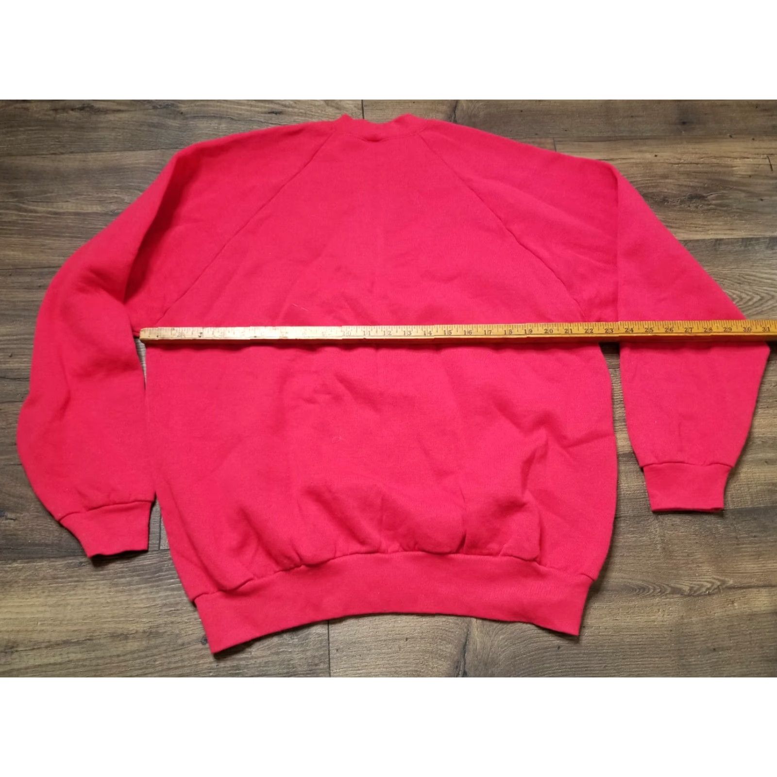 Fruit Of The Loom VINTAGE Fruit Of The Loom Sweatshirt Crewneck Womens 2XL Red 80s USA Blank Sweatshirt Size XXL / US 16-18 / IT 52-54 - 2 Thumbnail