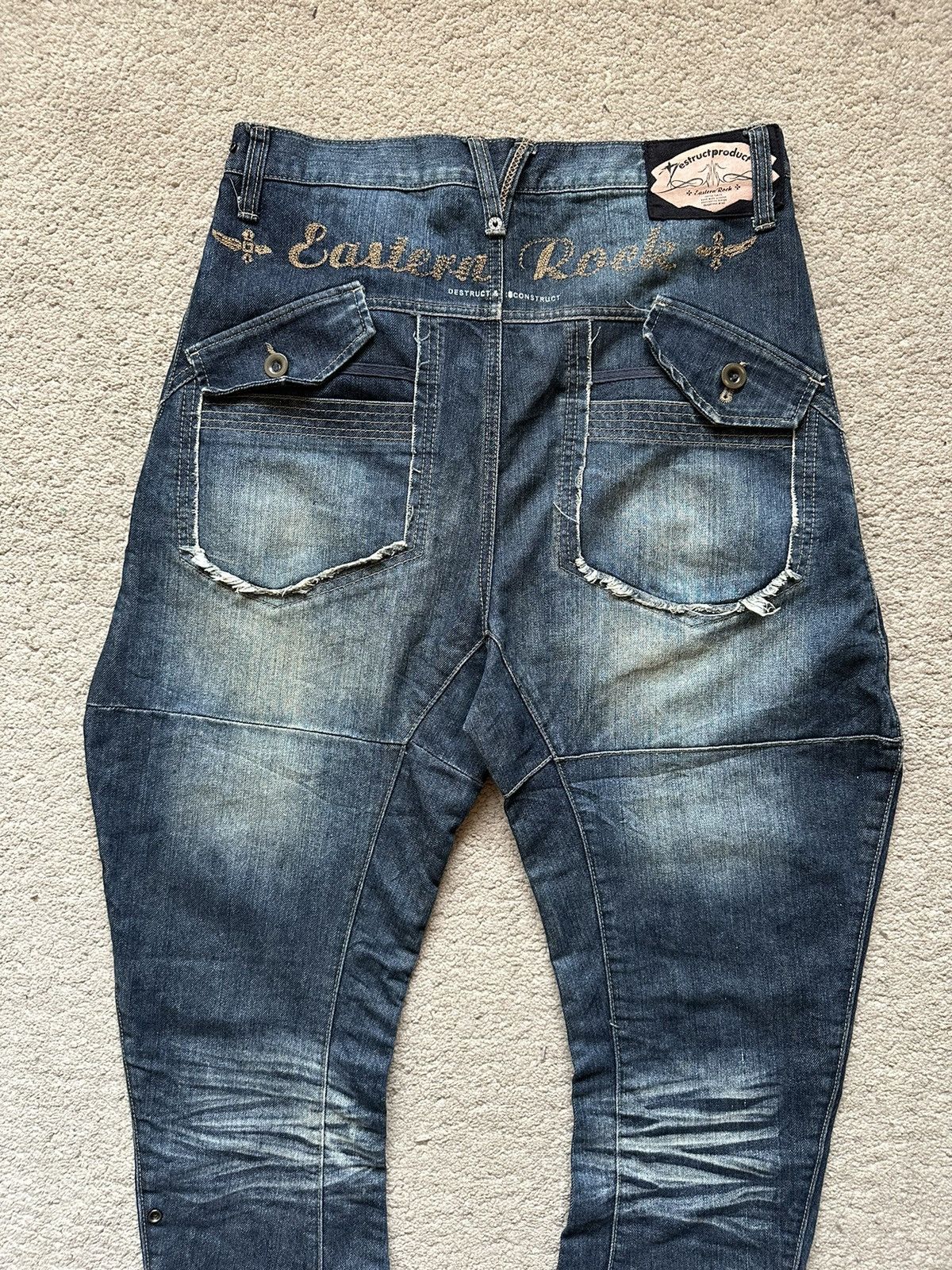 PPFM 2000s PPFM Destruct Product J Cut Jeans Transform Bag Size US 30 / EU 46 - 8 Thumbnail