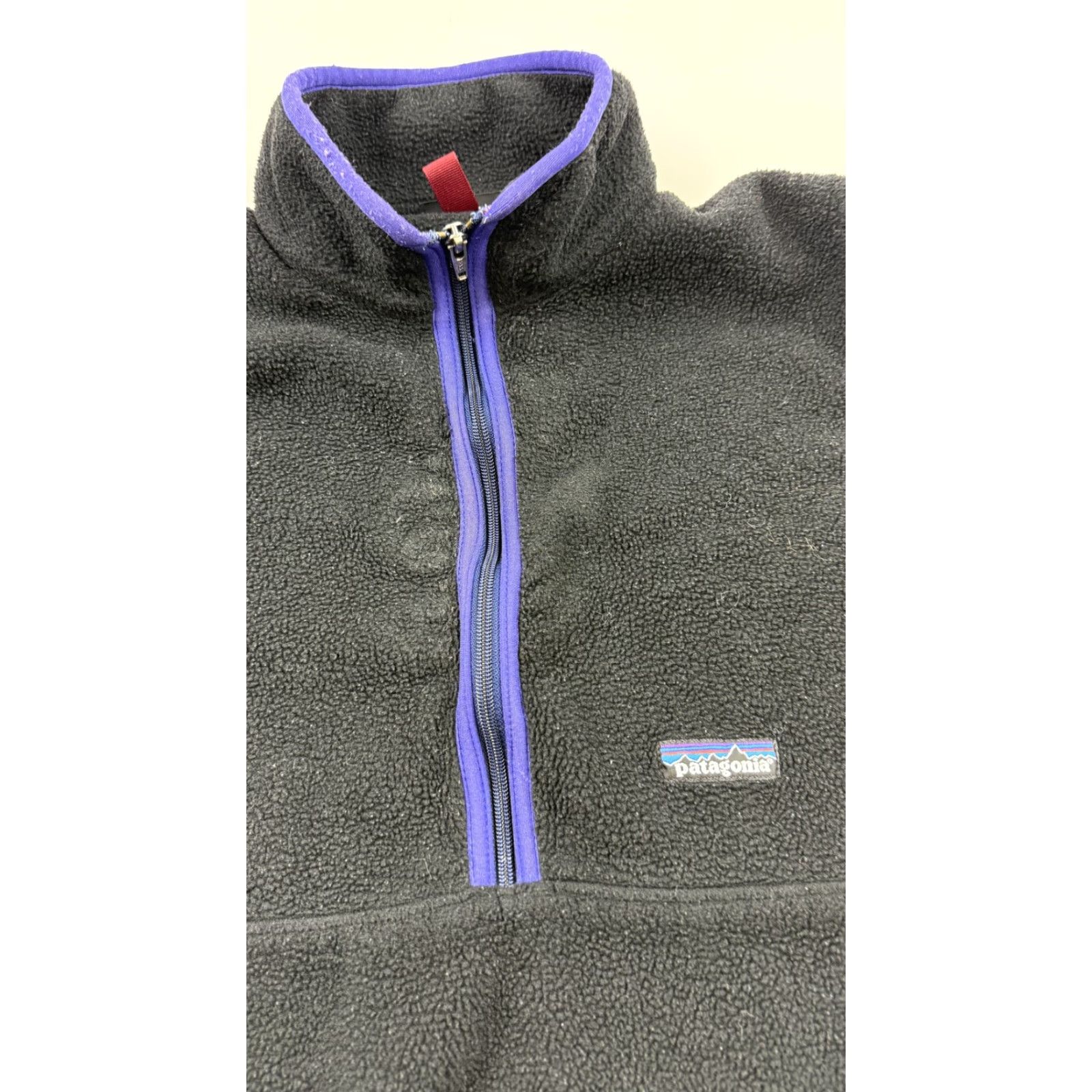 Patagonia Patagonia Synchilla Fleece Pullover Womens Small Black 1/4 Zip Purple Trim 1998 Size S / US 4 / IT 40 - 5 Thumbnail