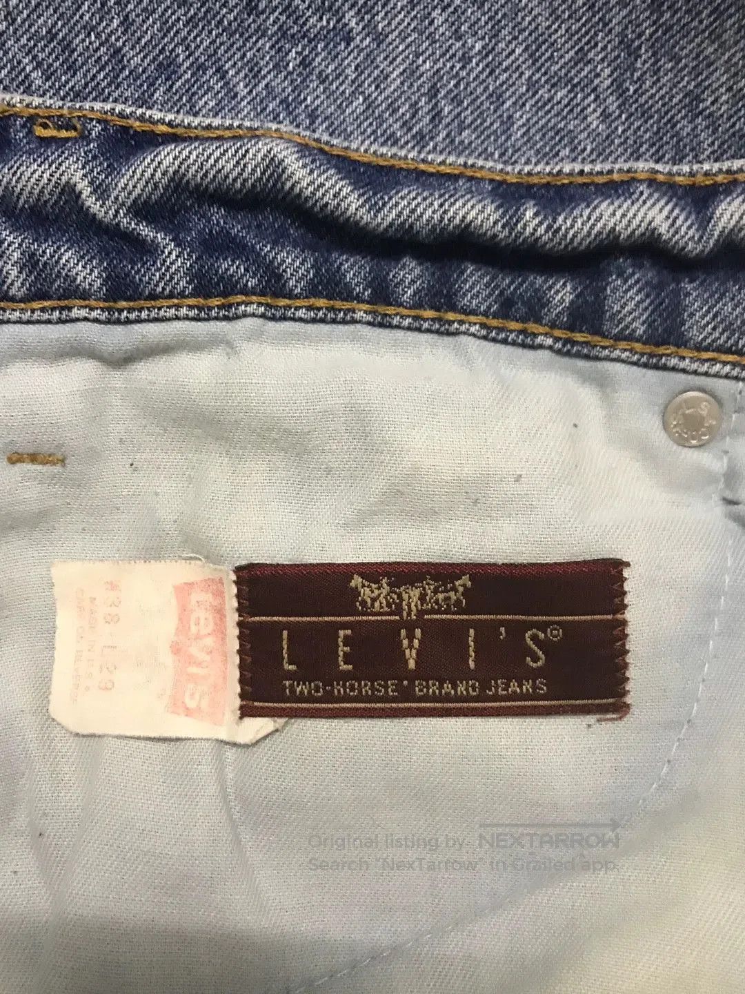 Vintage Vintage 90s Levi's Jeans. Size US 38 / EU 54 - 8 Thumbnail