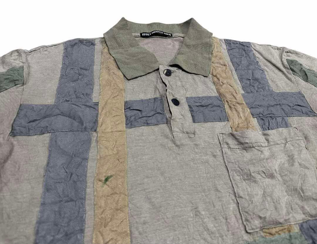 Issey Miyake 🔥Vintage Issey Miyake Men Striped Patchwork Shirt Size US L / EU 52-54 / 3 - 3 Thumbnail