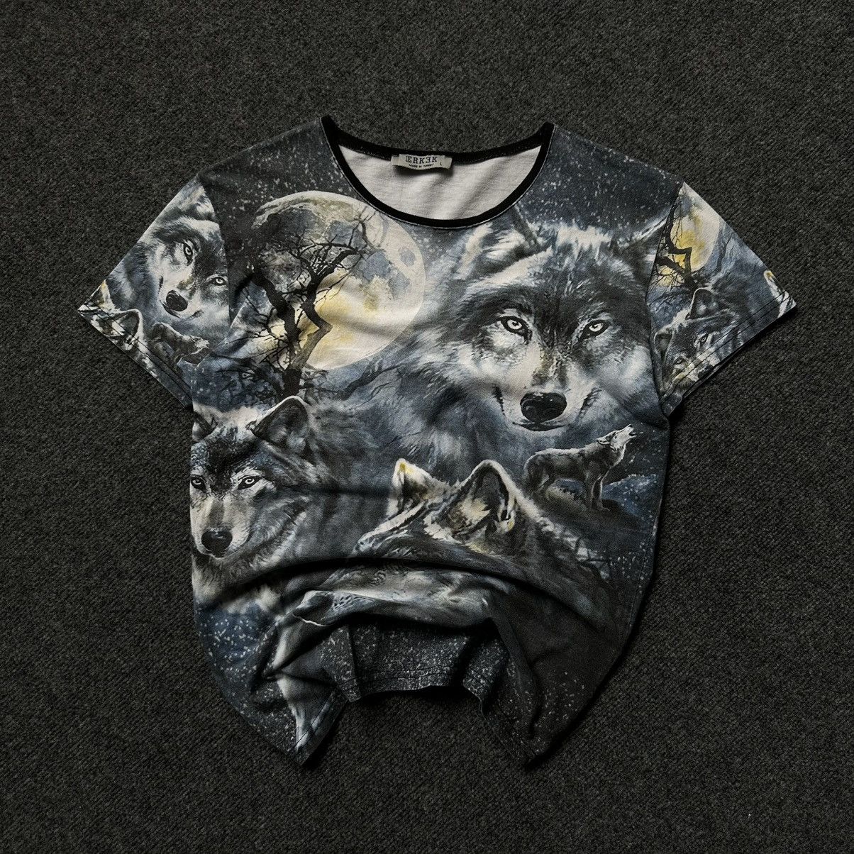 Y/Project VTG Adult Wolf Overprinted T-shirts Size S Y2K 00s USA Grung Size US S / EU 44-46 / 1 - 4 Thumbnail