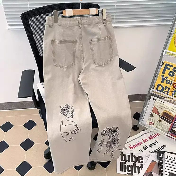 Japanese Brand Casual washed straight leg jeans Size US 30 / EU 46 - 3 Thumbnail
