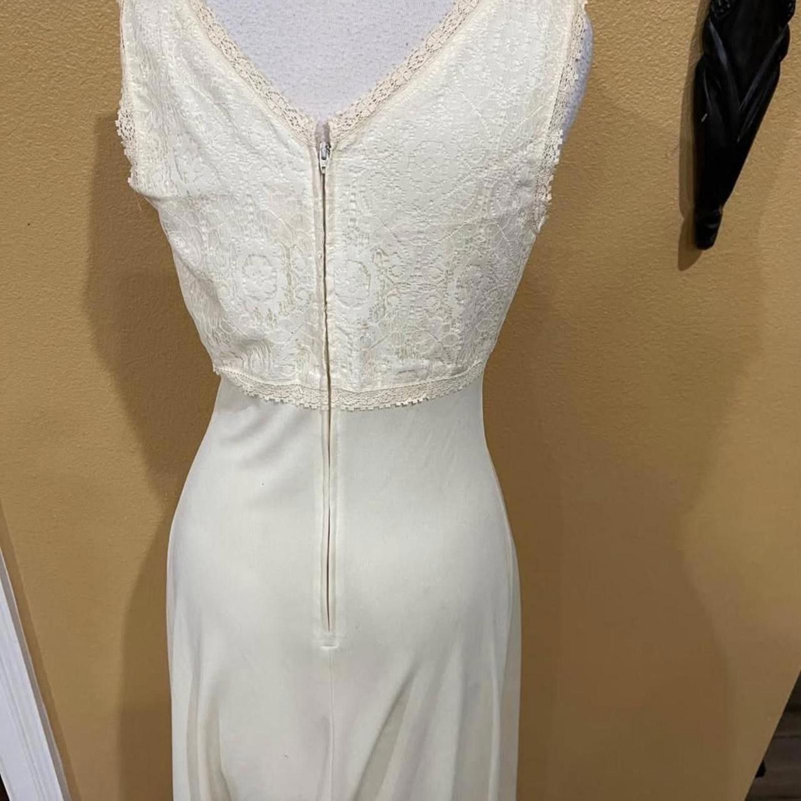 Other Cream lace slip dress #slipdress Size S / US 4 / IT 40 - 3 Thumbnail