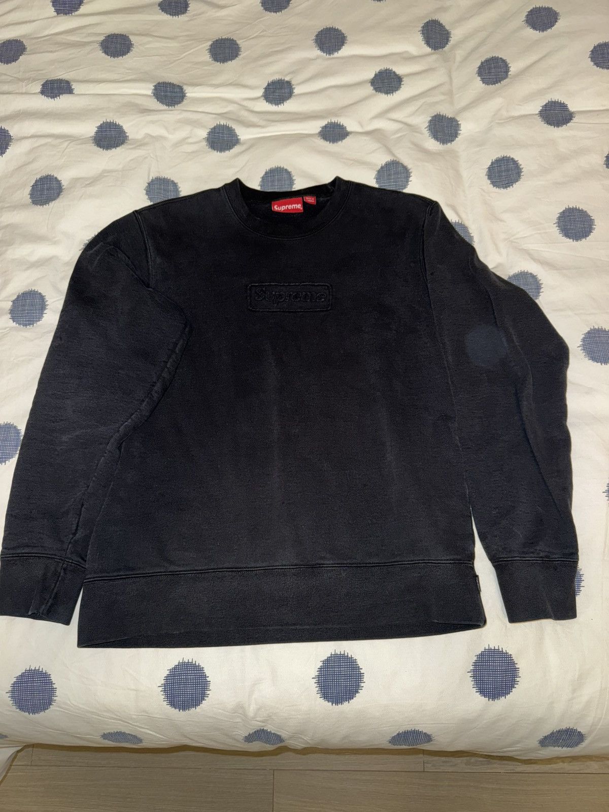 Supreme Supreme tonal box logo crewneck Size US M / EU 48-50 / 2 - 1 Thumbnail