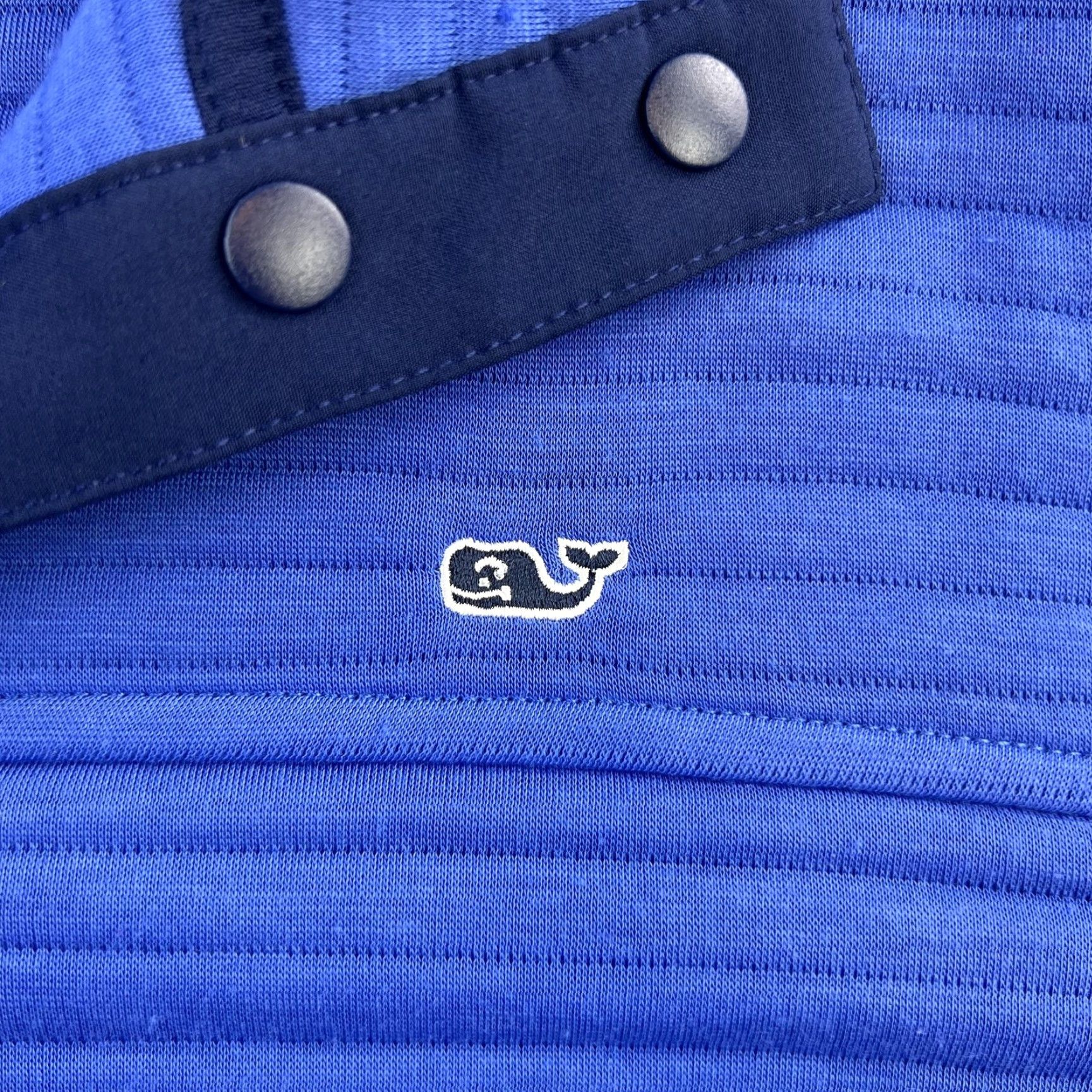 Vineyard Vines Vineyard Vines Pullover Womens XS Blue Snap Neck Ribbed Sweater Logo Whale Size XS / US 0-2 / IT 36-38 - 7 Thumbnail