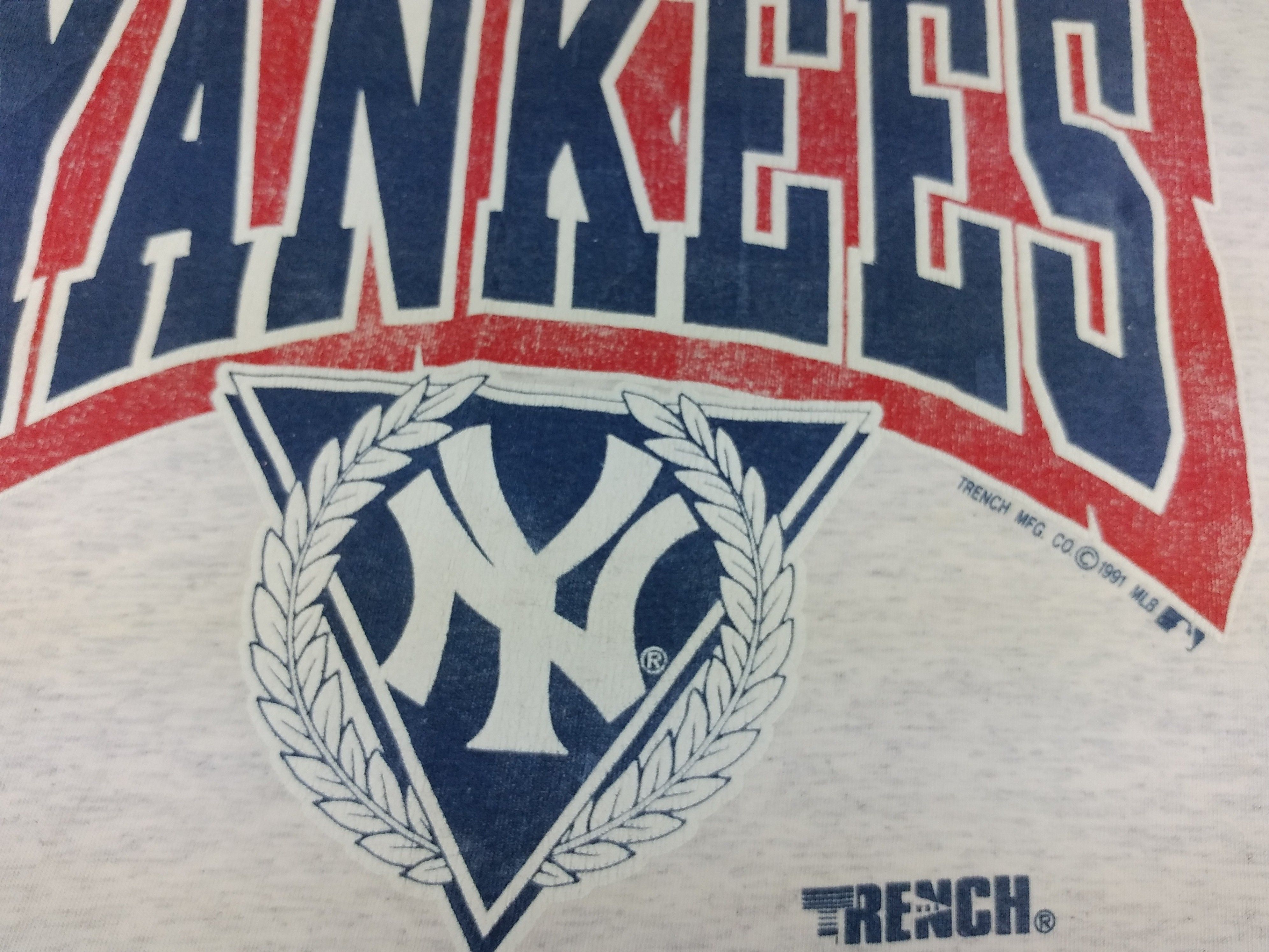 MLB New York Yankees jersey, 1991 vintage baseball L