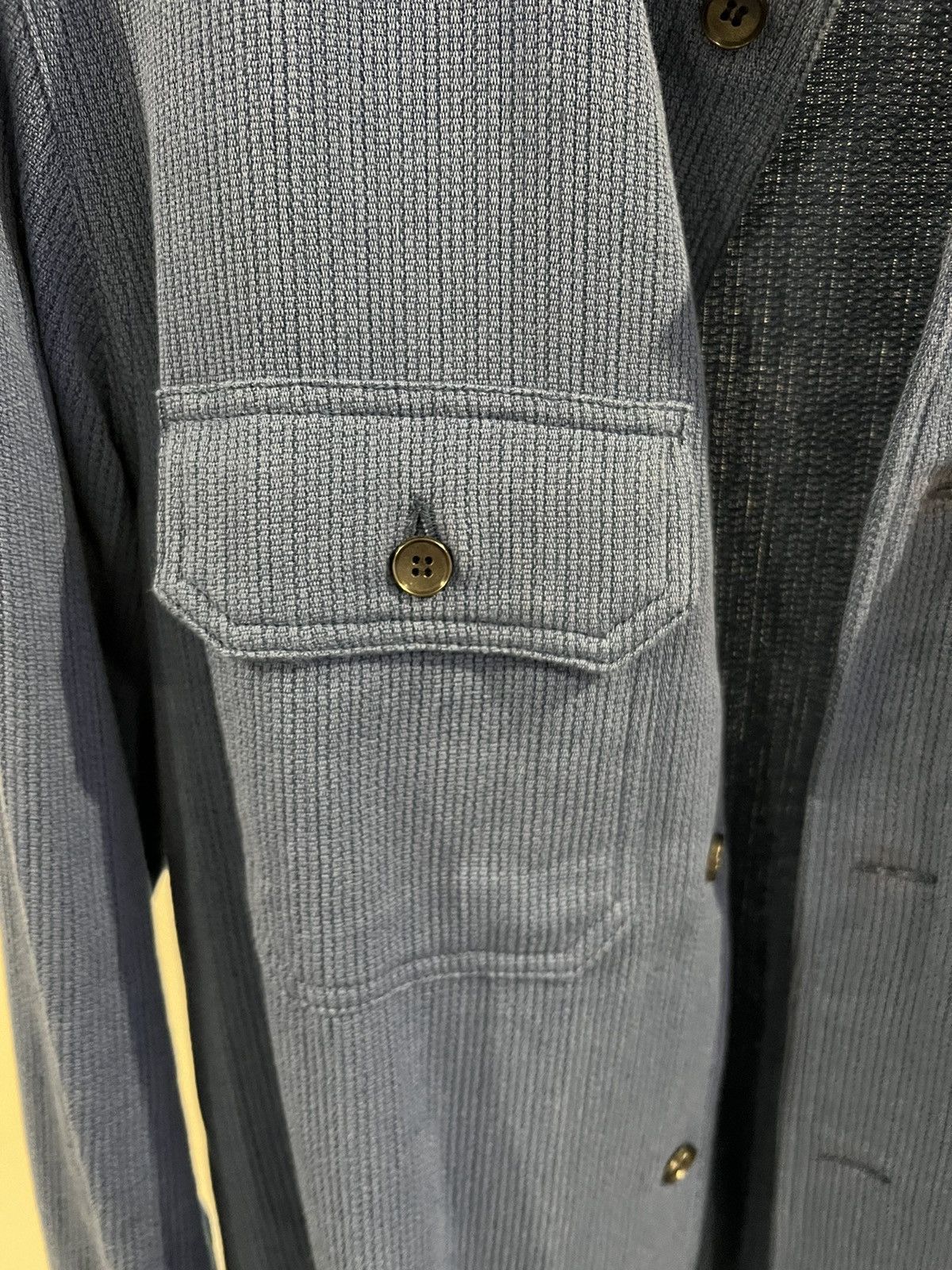 Blue loose weave Dobby shirt
