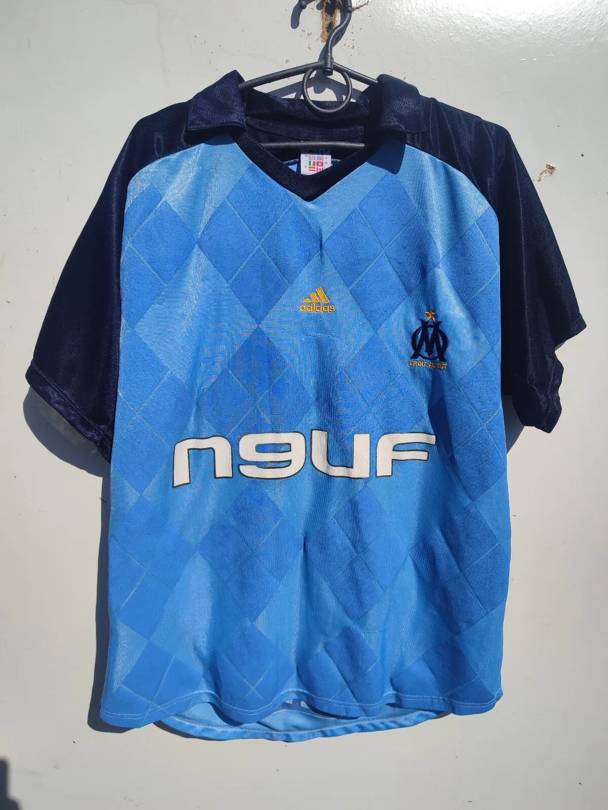 Adidas Olympique de Marseille Away 2008-09 Adidas Kone #14 FOOTBALL Size US M / EU 48-50 / 2 - 1 Thumbnail