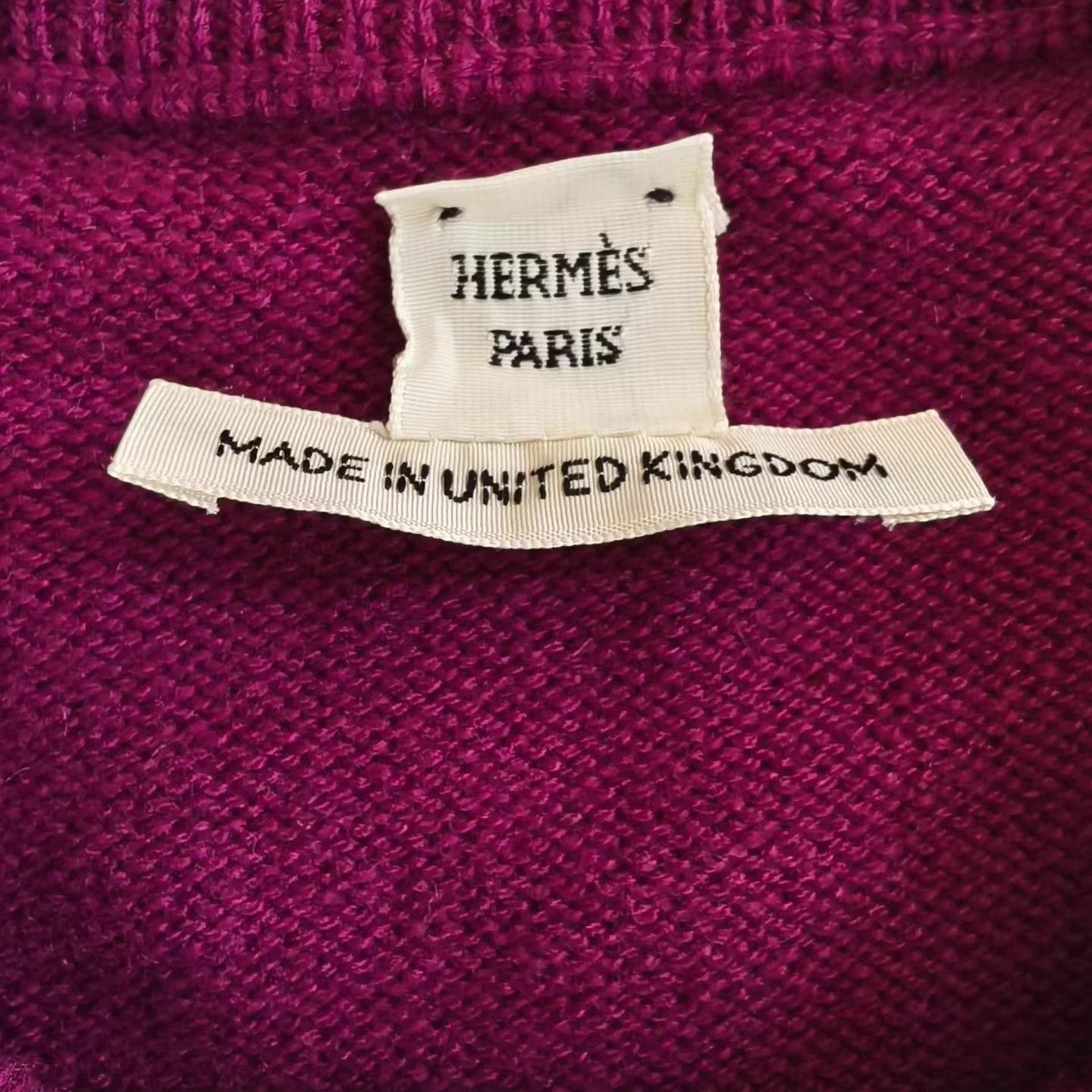 Hermes Hermes Purple Cashmere Short Sleeve Knit Top 34 Size XS / US 0-2 / IT 36-38 - 3 Thumbnail