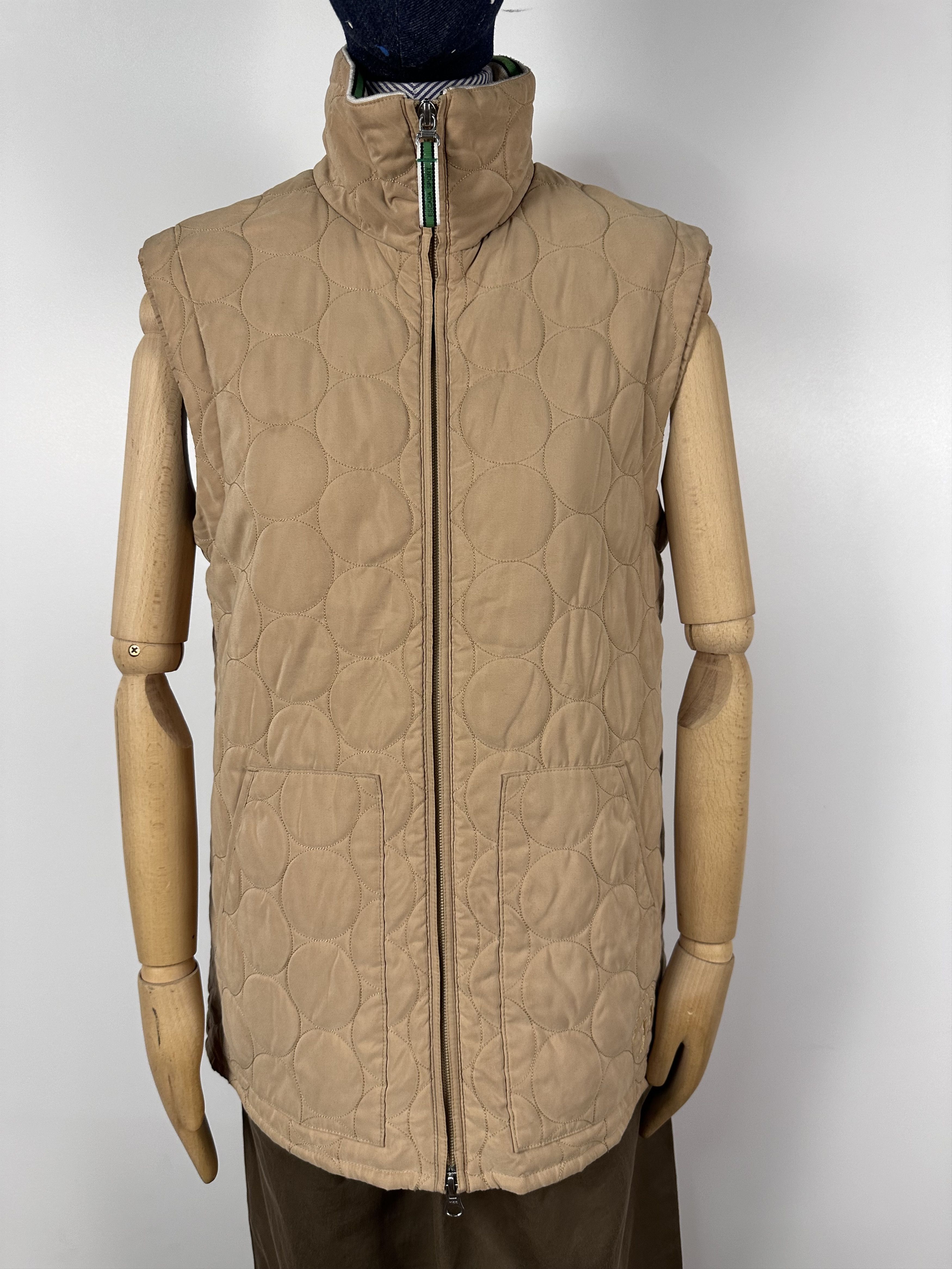 Escada × Escada Sport Escada Sport Quilted Beige Vest Womens Size S Size S / US 4 / IT 40 - 2 Thumbnail