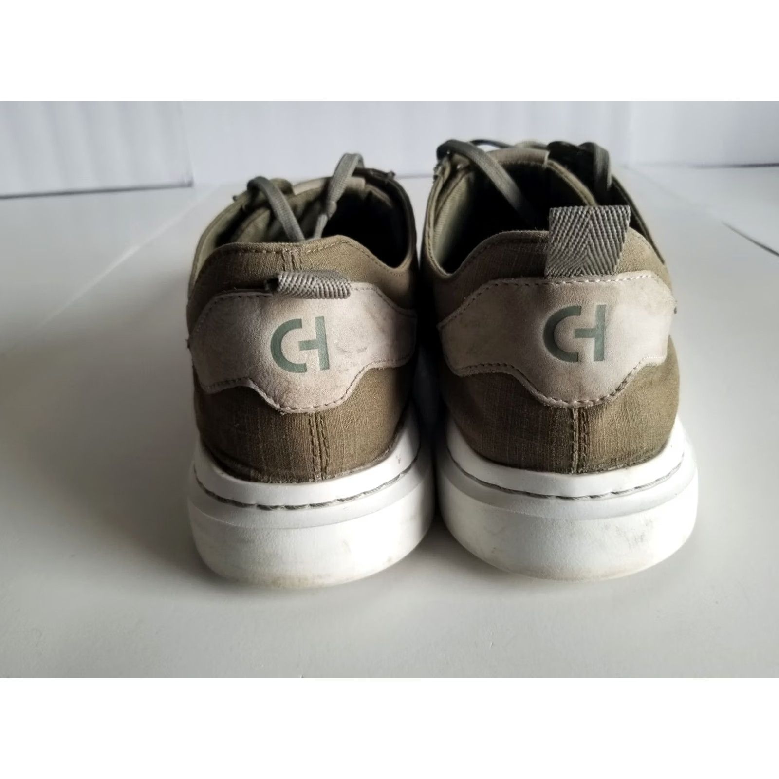 Cole Haan Cole Haan Mens Sneaker Green Olive White Size 11 GrandPro Rally Canvas Court Size US 11 / EU 44 - 3 Thumbnail
