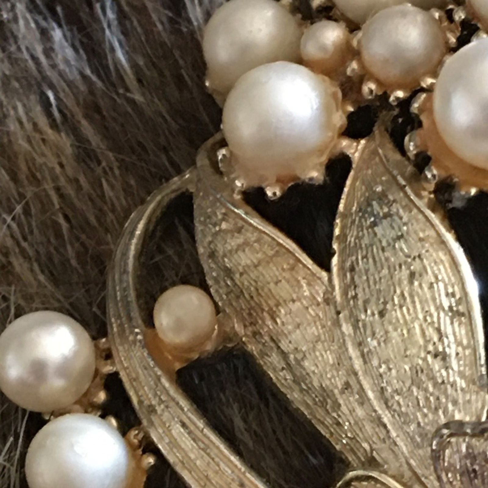 Vintage Vintage 50s Coro faux pearl gold cluster brooch Size ONE SIZE - 5 Thumbnail