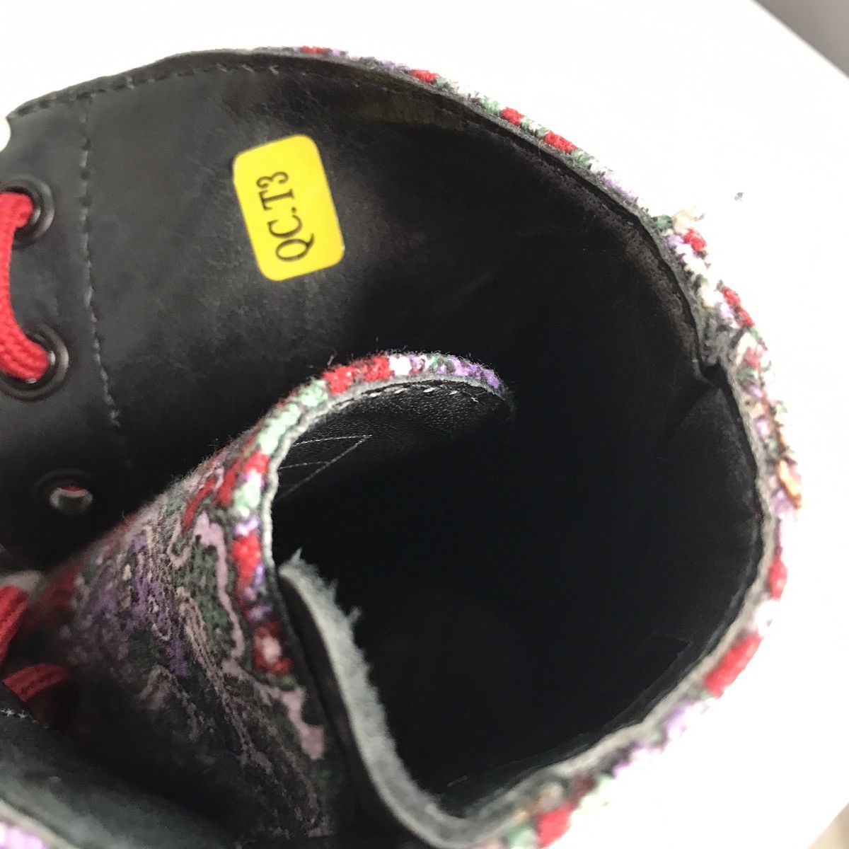 Dr. Martens × Y's Dr Martens For Y’s Floral Blue With Red Laces Gum Bottom 7 Size US 7 / IT 37 - 9 Thumbnail
