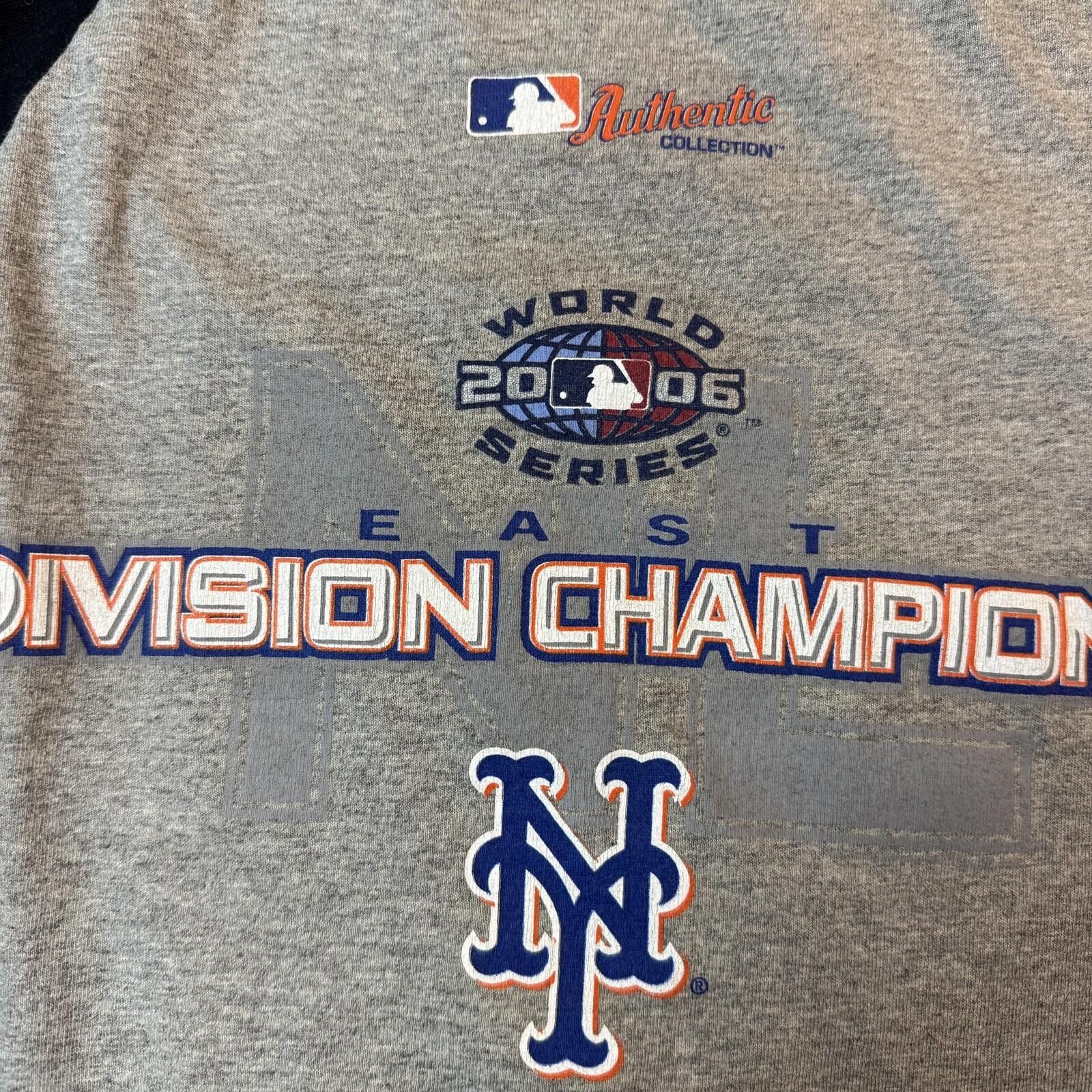 Anvil Vintage NY Mets Raglan Shirt Men LG 2006 World Series MLB Size US L / EU 52-54 / 3 - 2 Thumbnail