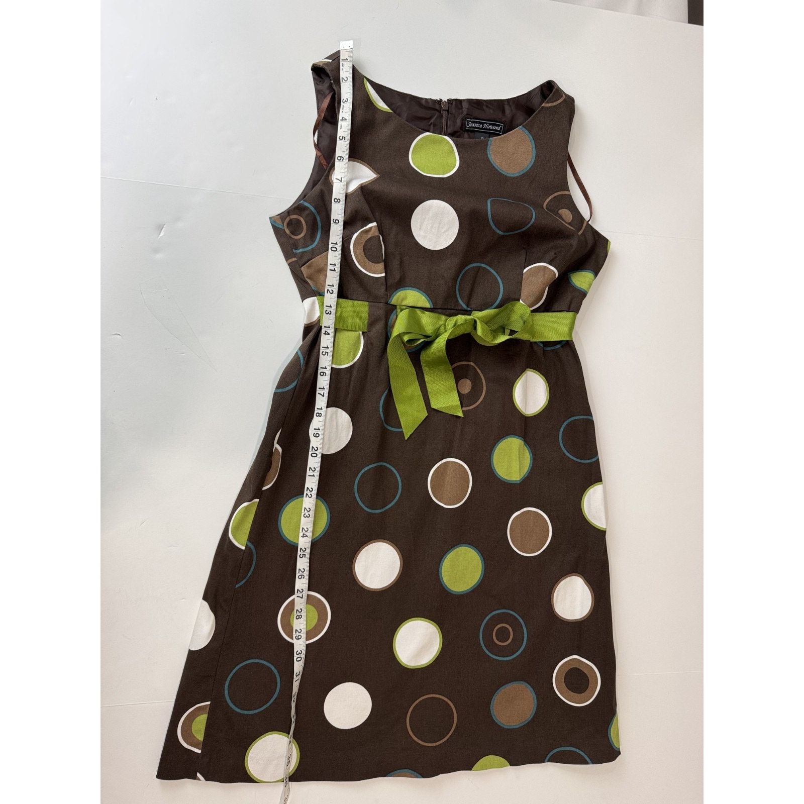 Other Jessica Howard Retro Y2K Twee Polka Dot Dress Brown 10 Size L / US 10 / IT 46 - 9 Thumbnail
