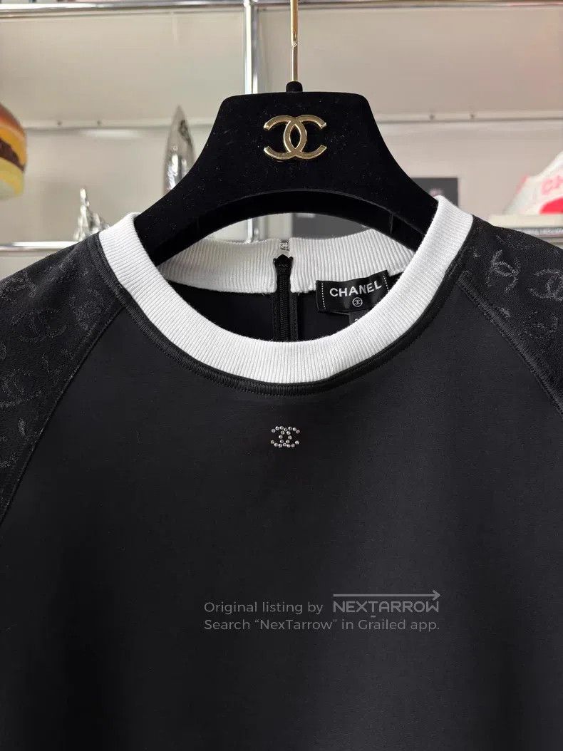 Chanel Chanel 24C black stitching double C dark pattern fine flas Size XS / US 0-2 / IT 36-38 - 2 Thumbnail