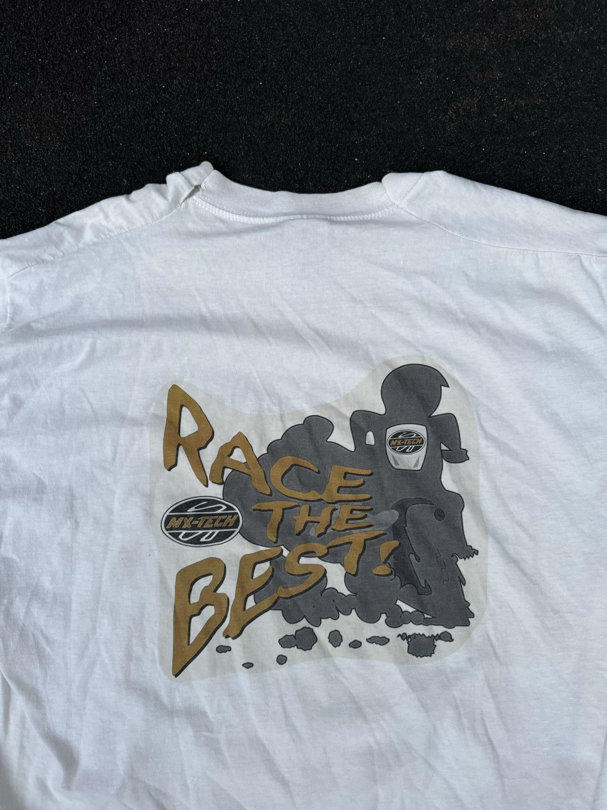 Fruit Of The Loom × Vintage Vintage 90s MX Tech Motorcross Racing Tee Size US XL / EU 56 / 4 - 1 Thumbnail
