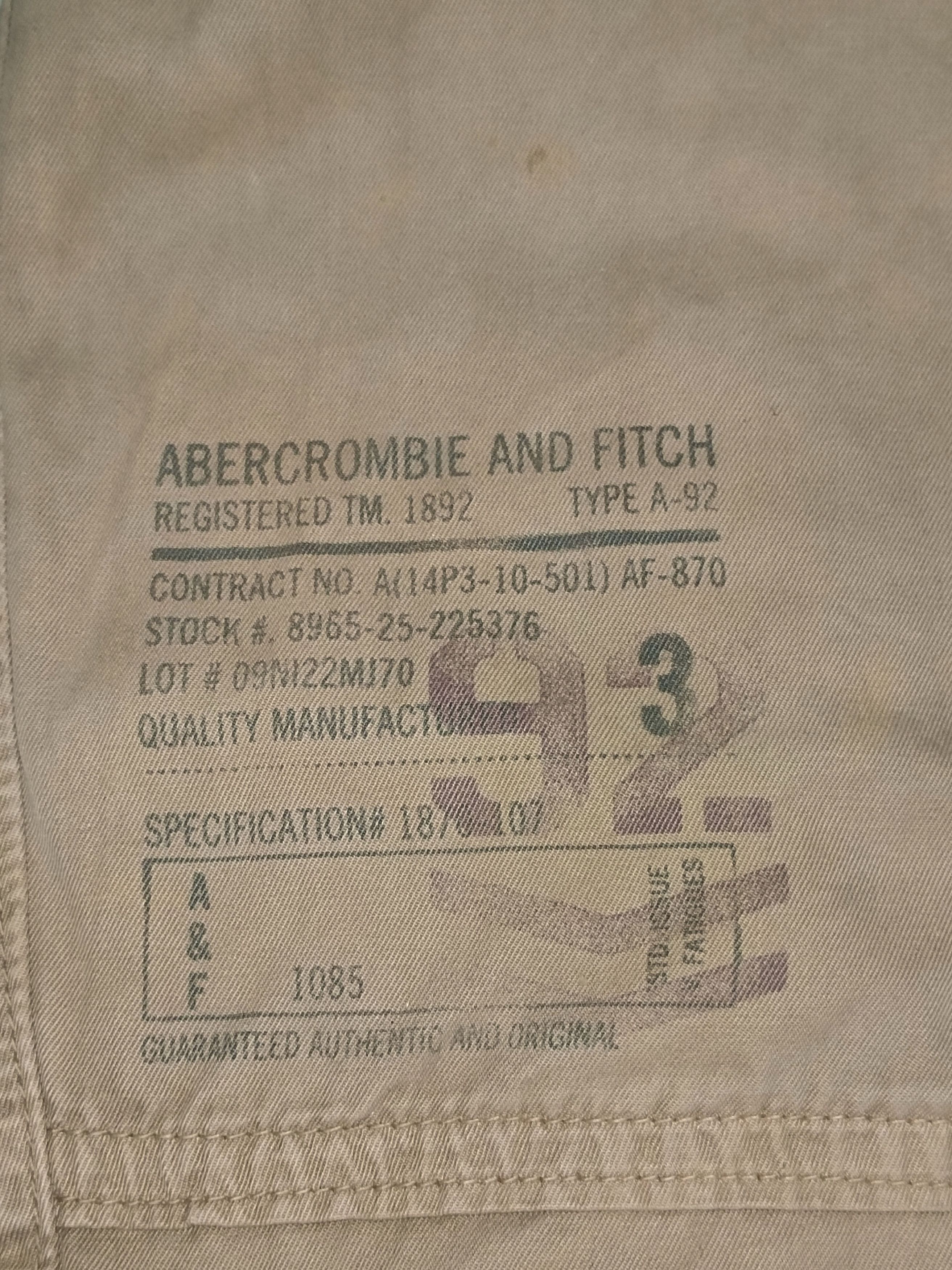 Abercrombie & Fitch Vintage Abercrombie Fitch Khaki Cargo Baggy Paratrooper Y2K Size US 34 / EU 50 - 9 Thumbnail