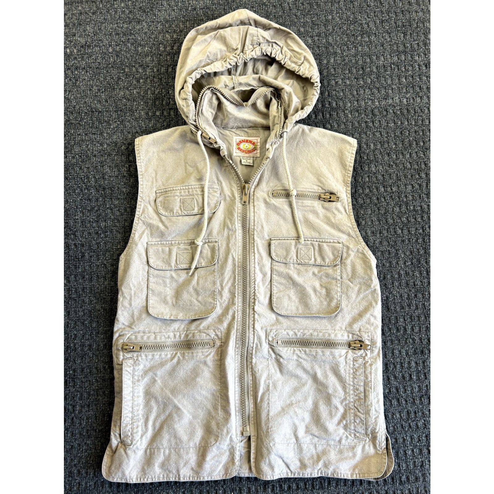 Banana Republic VINTAGE Banana Republic Hooded Bush Vest Mens Sz S Safari Photography Hunting Shirt Size US S / EU 44-46 / 1 - 2 Thumbnail