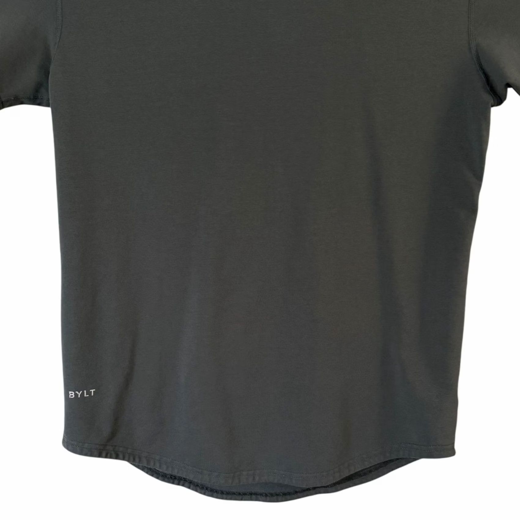 Vintage BYLT Drop Cut Lux T-Shirt Gray Men's L Crew Neck Short Sleeve Curved Hem Basic Tee Size US L / EU 52-54 / 3 - 6 Thumbnail