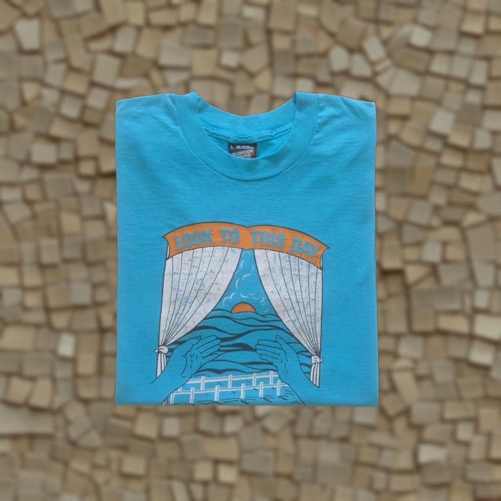 Vintage VINTAGE SCREEN STARS BEST T-Shirt BLUE 1991 90s USA MADE Mens Size L Crew Neck Short Sleeve Graphic Print Look to This Day Size US L / EU 52-54 / 3 - 1 Thumbnail