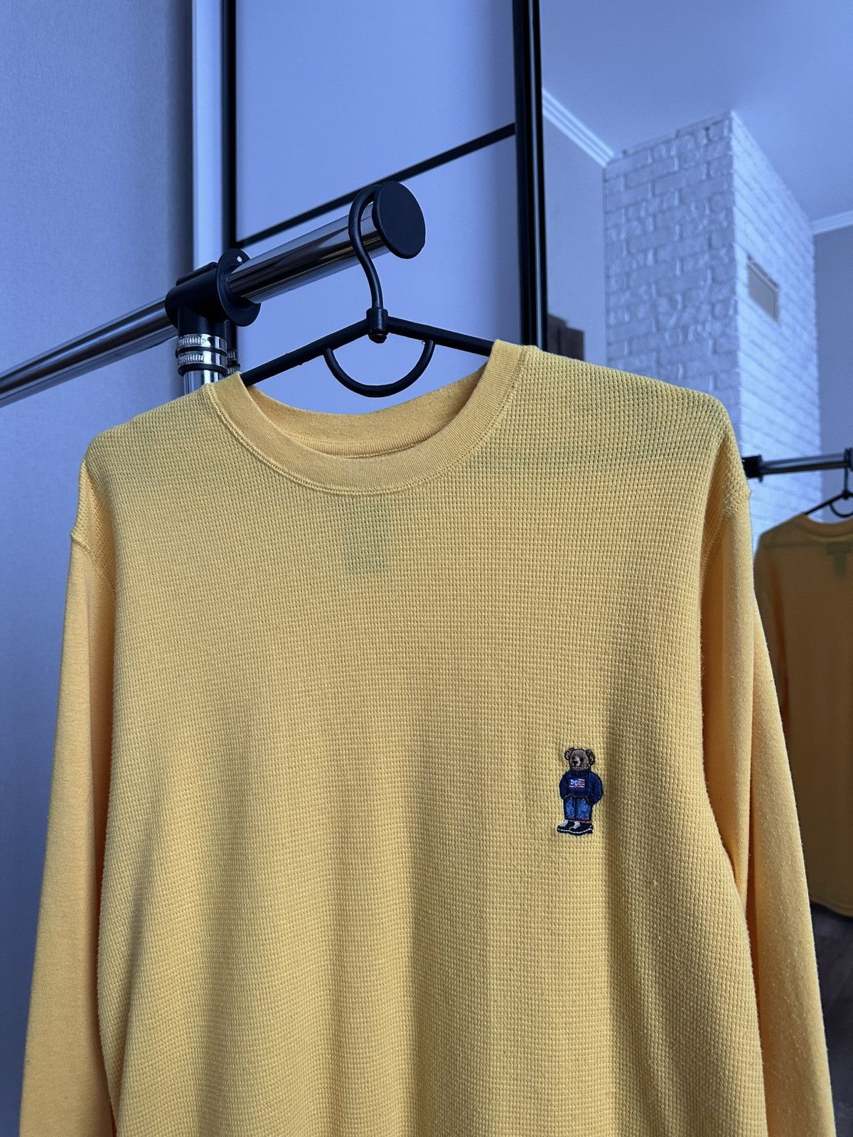 Polo Ralph Lauren Polo Bear Ralph Lauren RL Waffle Sweatshirt Crewneck Size US M / EU 48-50 / 2 - 5 Thumbnail