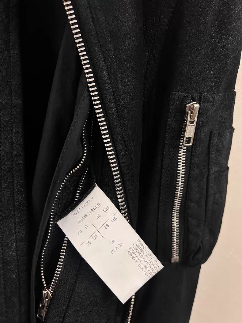 Rick Owens Rick Owens Burst crack burning leather jacket Size US S / EU 44-46 / 1 - 7 Thumbnail