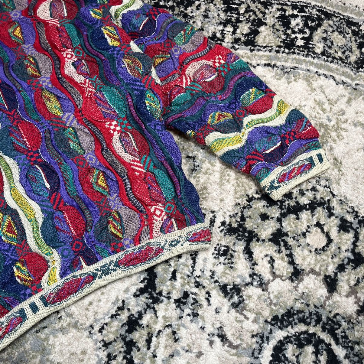 Coogi Vintage COOGI Australia 3D Knit Y2K Streetwear Multi Sweater Size US M / EU 48-50 / 2 - 11 Thumbnail