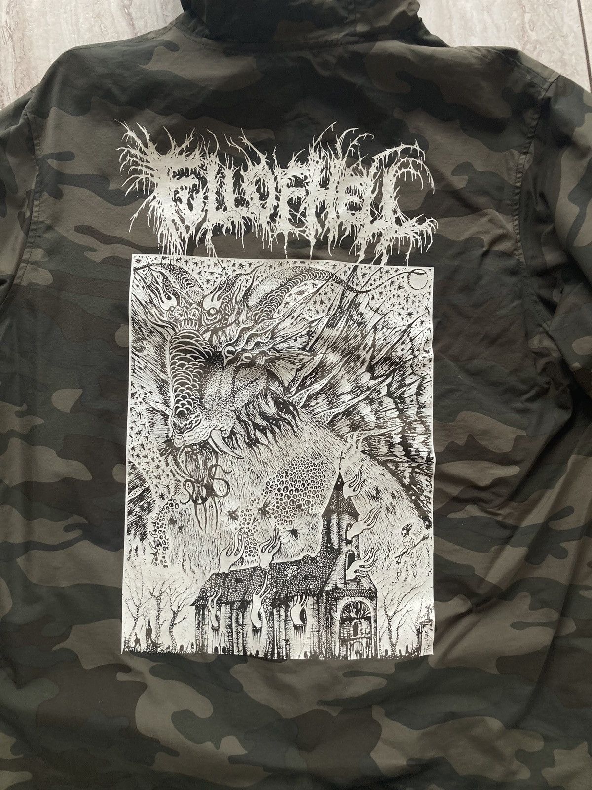 Independent Trading Co. Camo Full Of Hell Raincoat/Windbreaker (Limited Run) Size US L / EU 52-54 / 3 - 4 Thumbnail