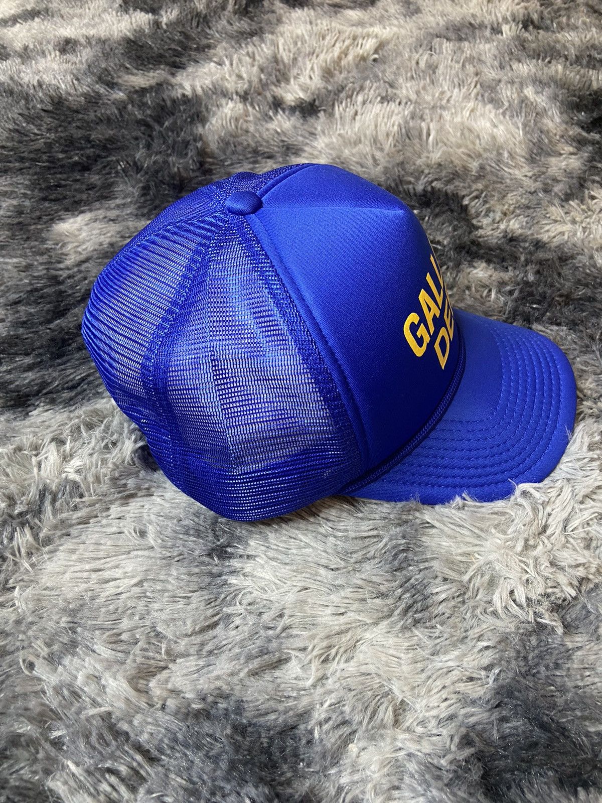 Gallery Dept. Gallery Dept Trucker Hat Blue Yellow Logo SnapBack Cap Size ONE SIZE - 4 Thumbnail