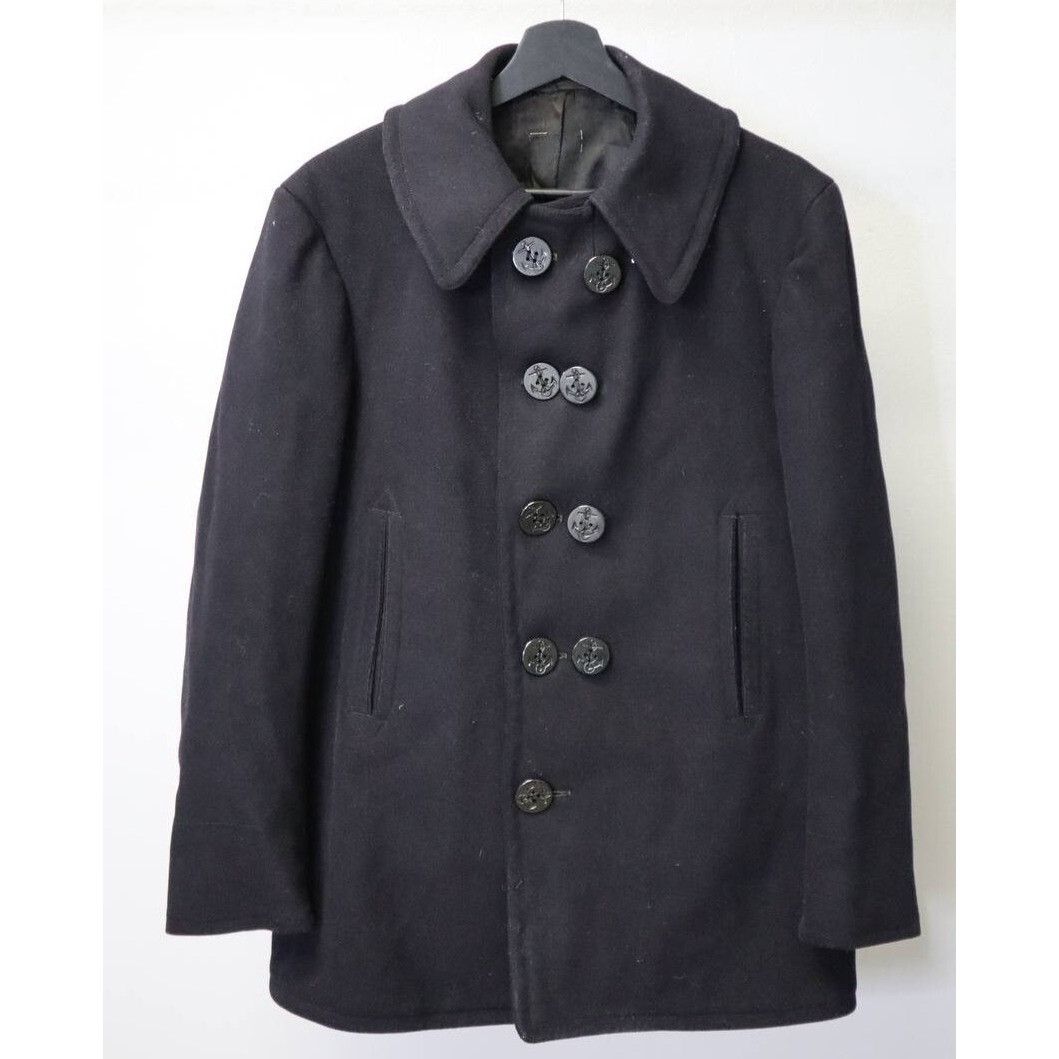 Other Vintage Classic Wool Naval Military Black Anchor Buttons S Size US S / EU 44-46 / 1 - 1 Thumbnail