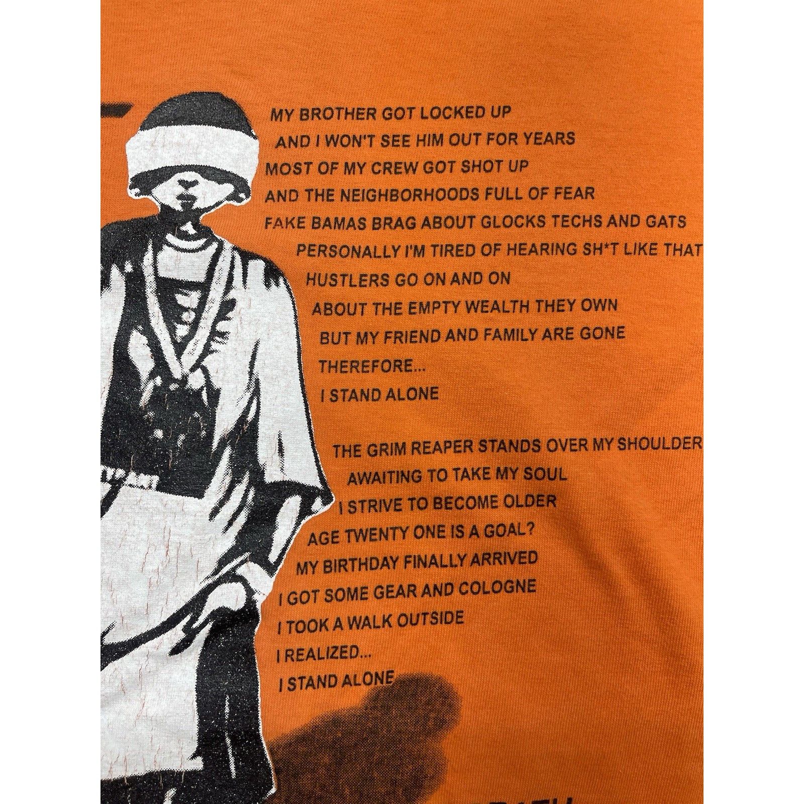 Other RARE Vtg 90s DaLinkWent Wear I Stand Alone Longsleeve T Tupa Size US XL / EU 56 / 4 - 3 Thumbnail