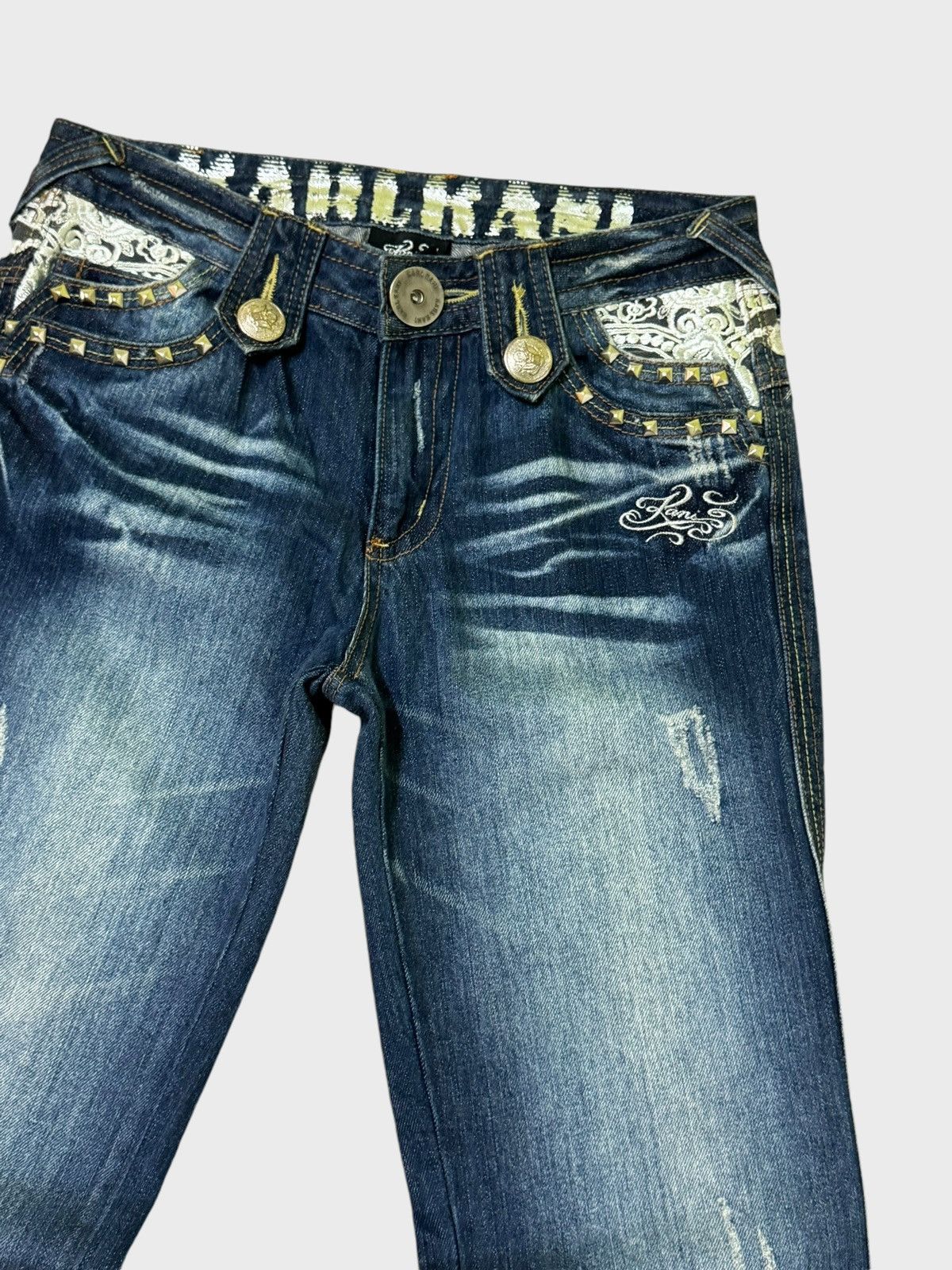 Karl Kani Flared KARL KANI Studded with Lace Detailing Size US 29 - 5 Thumbnail