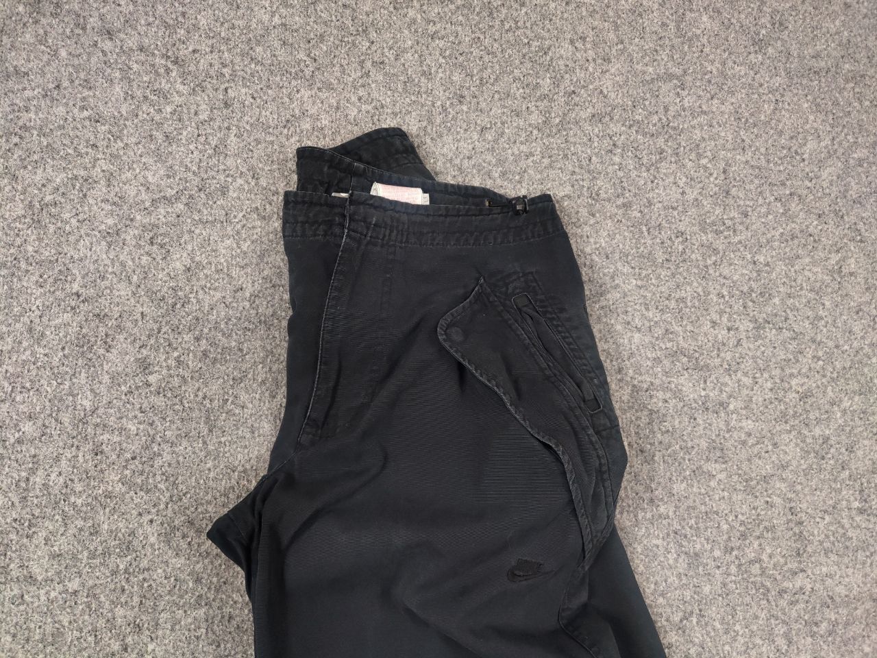 Nike Vintage NIke Black Faded Canvas Military Cargo Pants Y2K Size US 32 / EU 48 - 6 Thumbnail