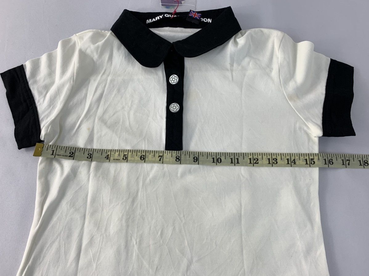 Japanese Brand 90s Mary Quant London Polo Tee Brand Girl Youth Wear Size XS / US 0-2 / IT 36-38 - 10 Thumbnail