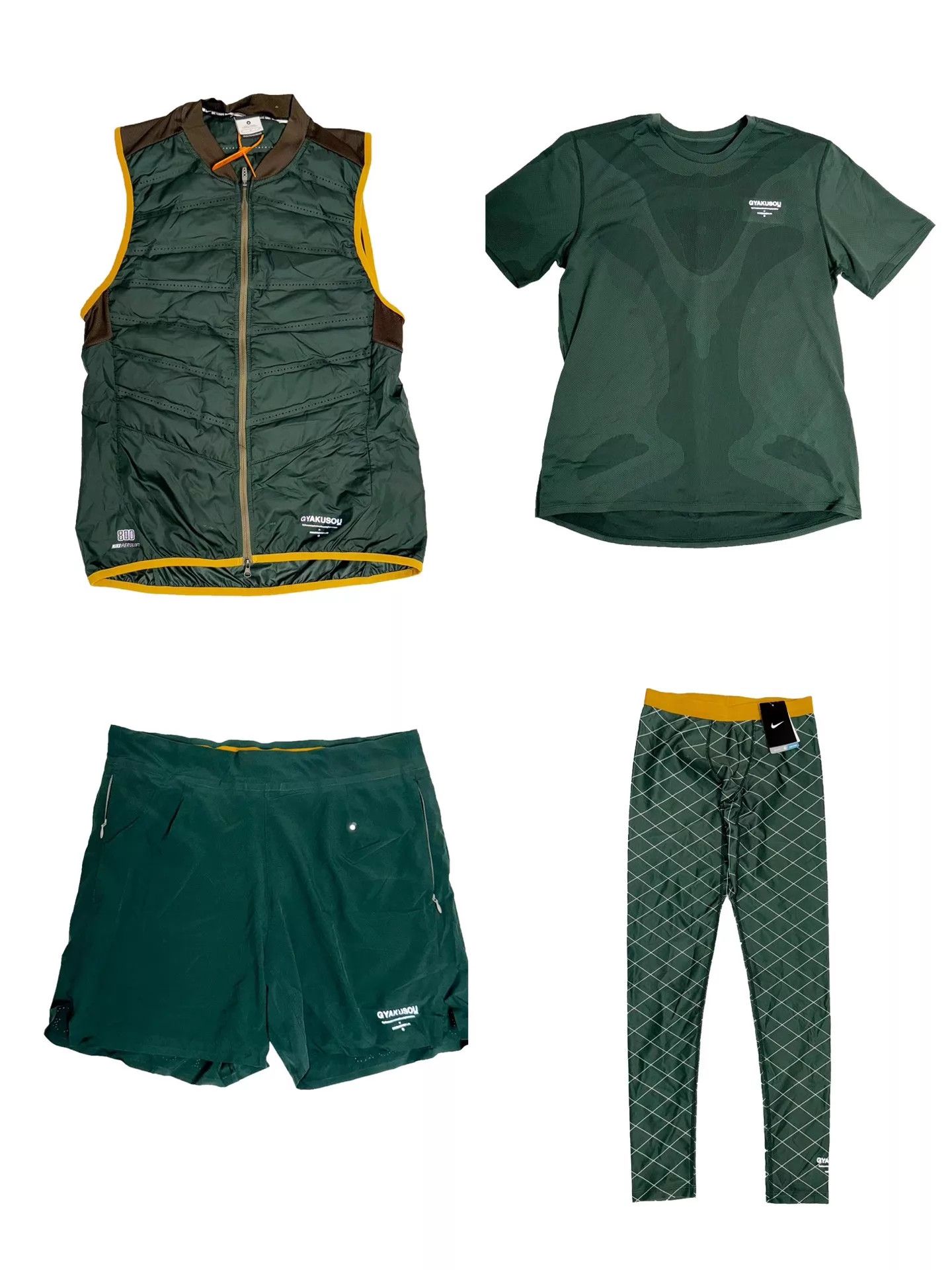 Nike Nike Lab UC Gyakusou Takahashi Quilted Leggings Dark Green M Size US 32 / EU 48 - 1 Thumbnail
