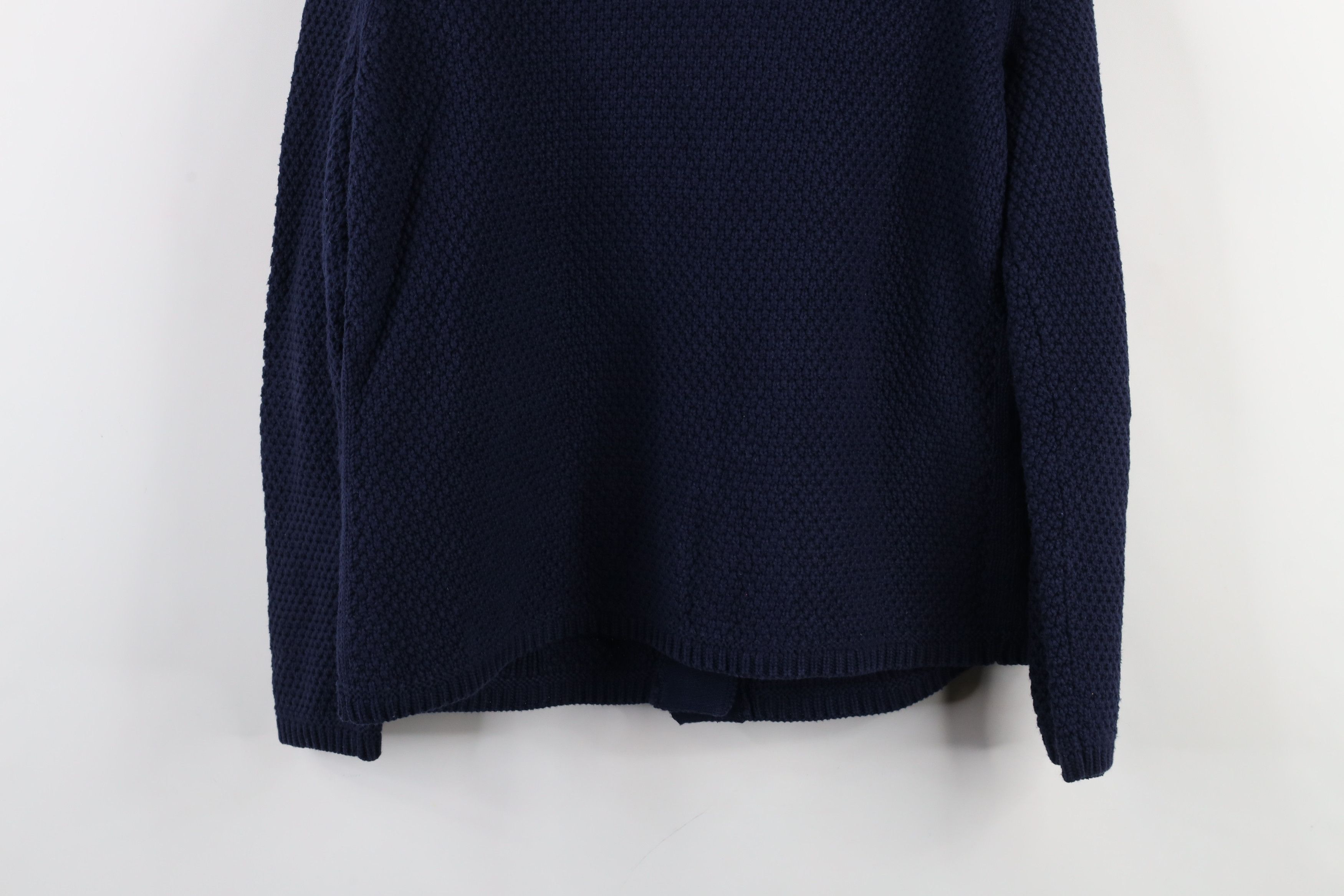 L.L. Bean × Vintage Vintage LL Bean Thermal Knit Blazer Cardigan Sweater Navy Size M / US 6-8 / IT 42-44 - 8 Thumbnail