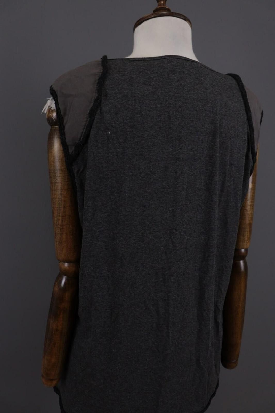 Designer Elisa Cavaletti Gray Summer Shirt Blose Size 2XL / XXL Size XXL / US 16-18 / IT 52-54 - 11 Thumbnail