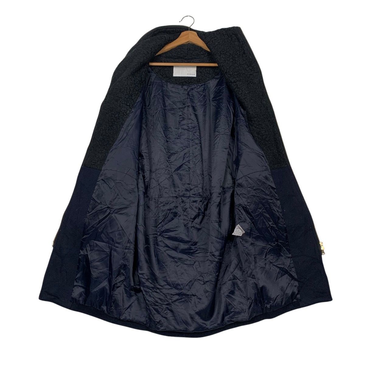Japanese Brand FULHAM Fleece Wool Hybrid Overcoat Jacket #2249-C99 Size US M / EU 48-50 / 2 - 12 Thumbnail
