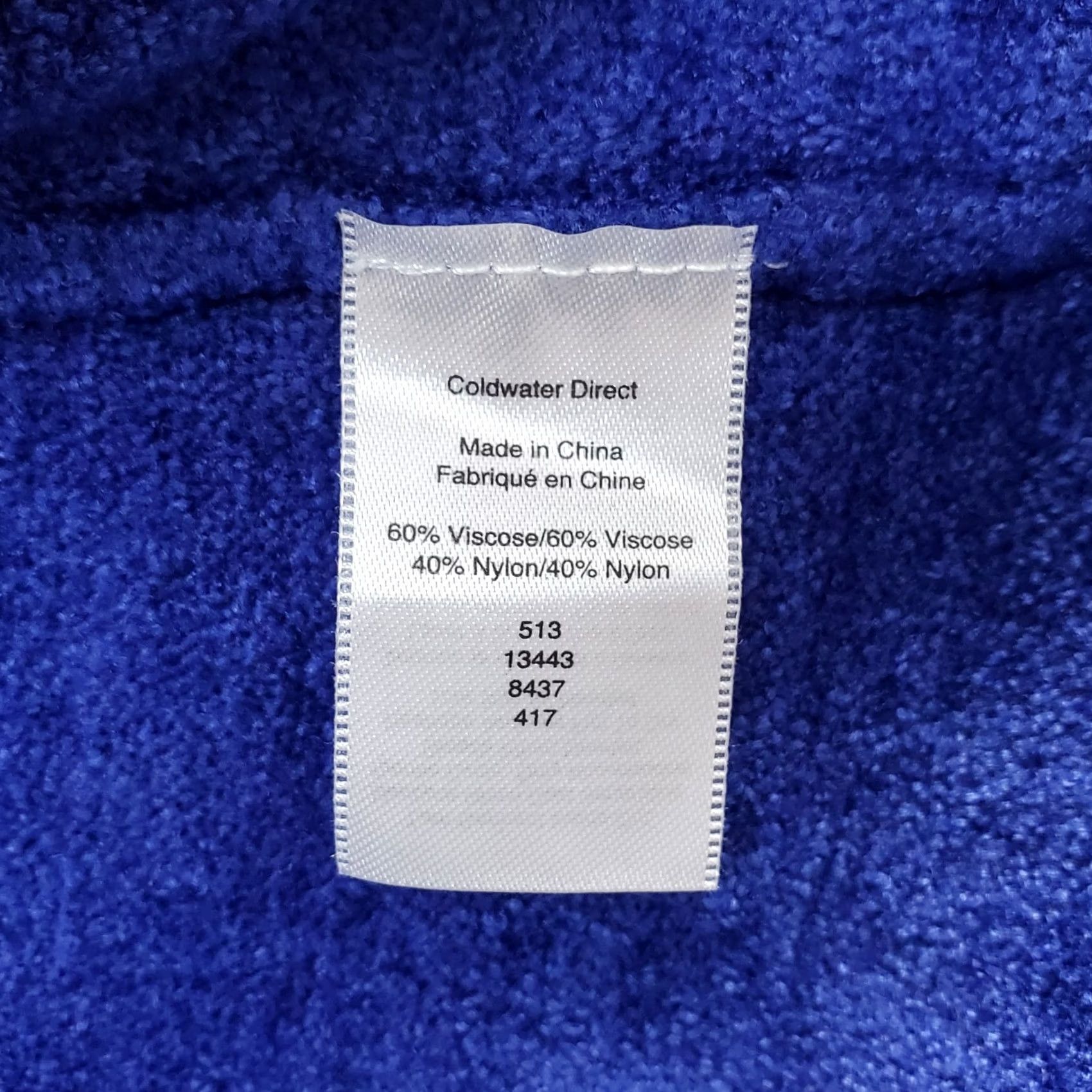 Coldwater Creek Coldwater Creek Womens Size 1X Blue Textured Fleece Sweatshirt Long Sleeve Pullover Crew Neck Shirt Size XL / US 12-14 / IT 48-50 - 6 Thumbnail