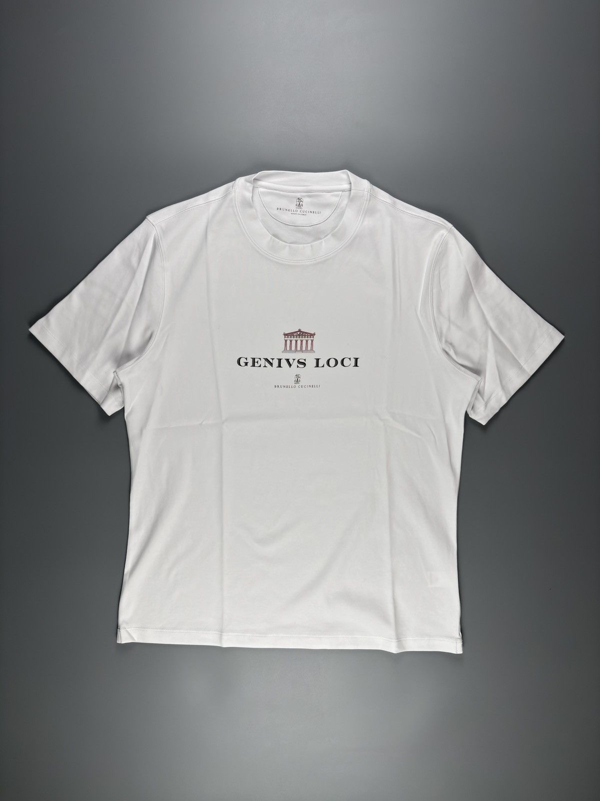Mens Brunello Cucinelli Cottone T-Shirt With Print White
