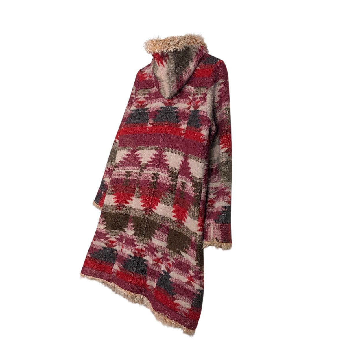 Japanese Brand 📌Vtg Long Jacket Wool Pret Pul Mermaid Navajo Native Design Size US M / EU 48-50 / 2 - 12 Thumbnail