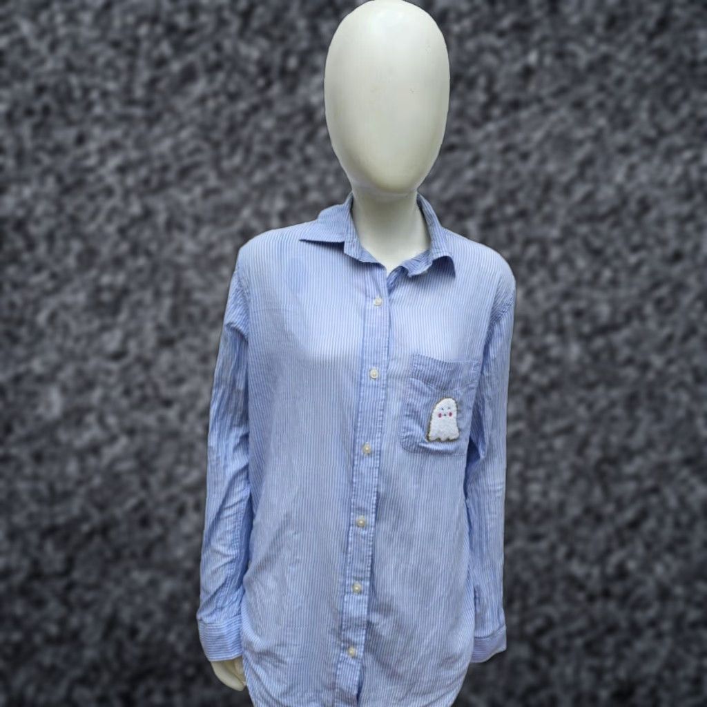 Vintage Denim & Supply Ralph Lauren Women's Classic Button Down Shirt Blue XS Long Sleeve Size XS / US 0-2 / IT 36-38 - 1 Thumbnail