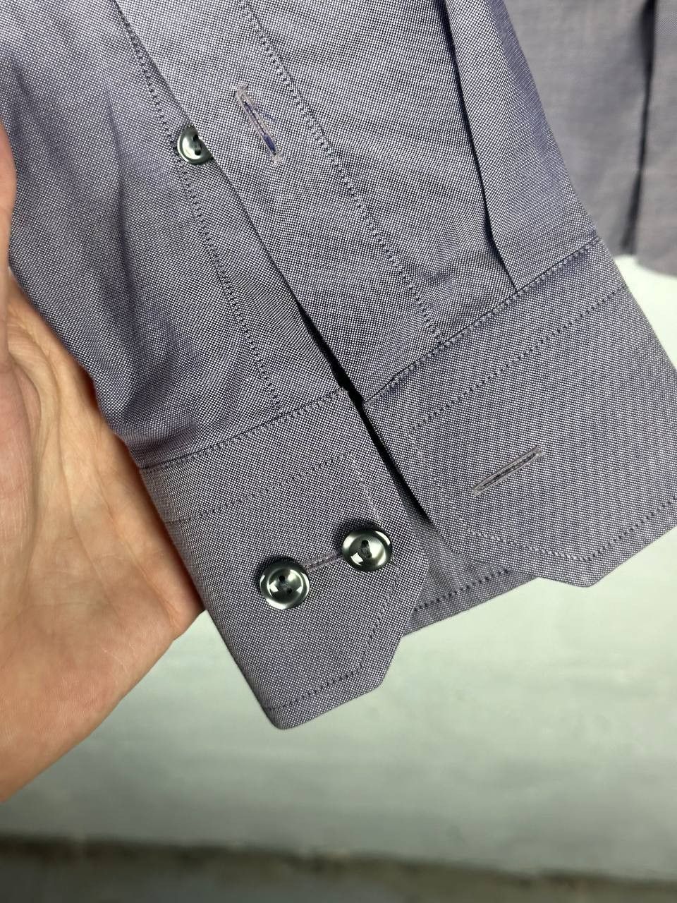 Eton Eton Cotton Premium Luxury Classic Navy Shirt Size US XL / EU 56 / 4 - 6 Thumbnail