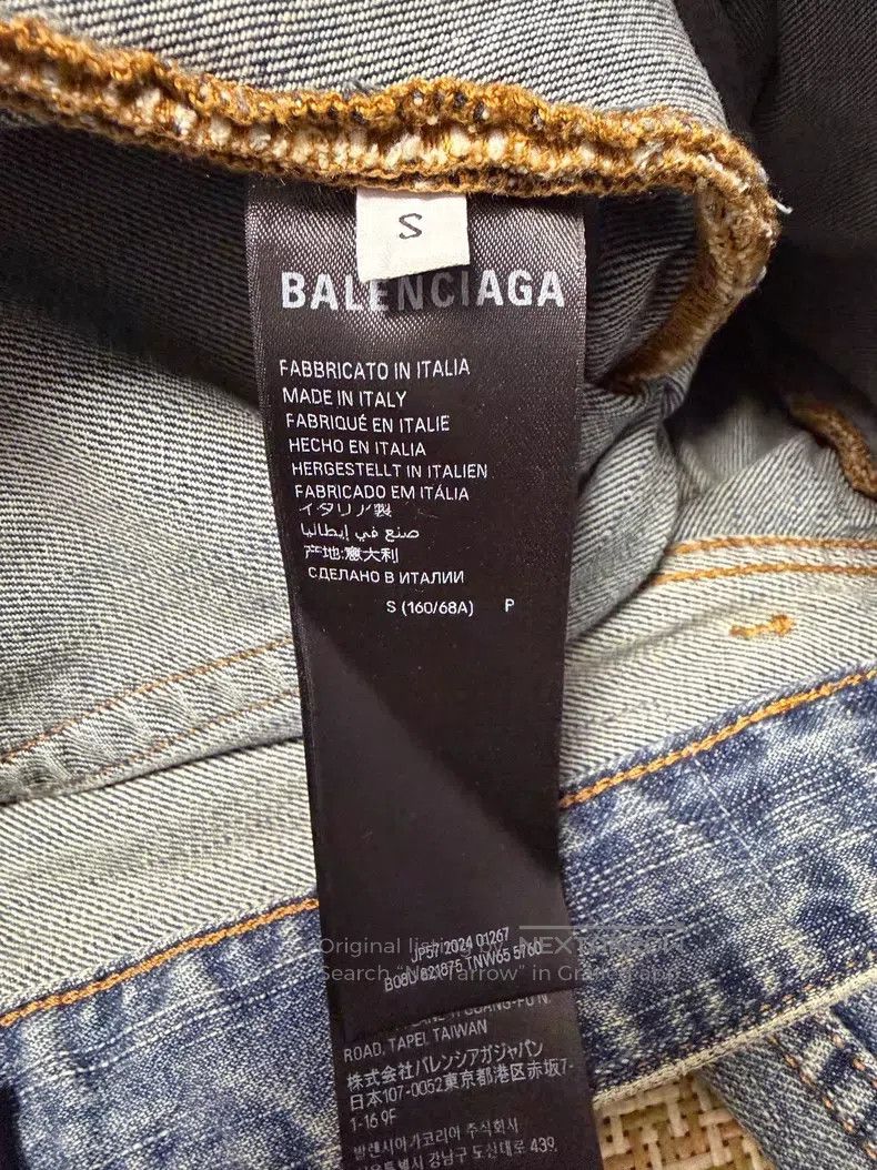 Balenciaga Balenciaga size S Flared Cuffed Destroyed Jeans Size 23" - 4 Thumbnail
