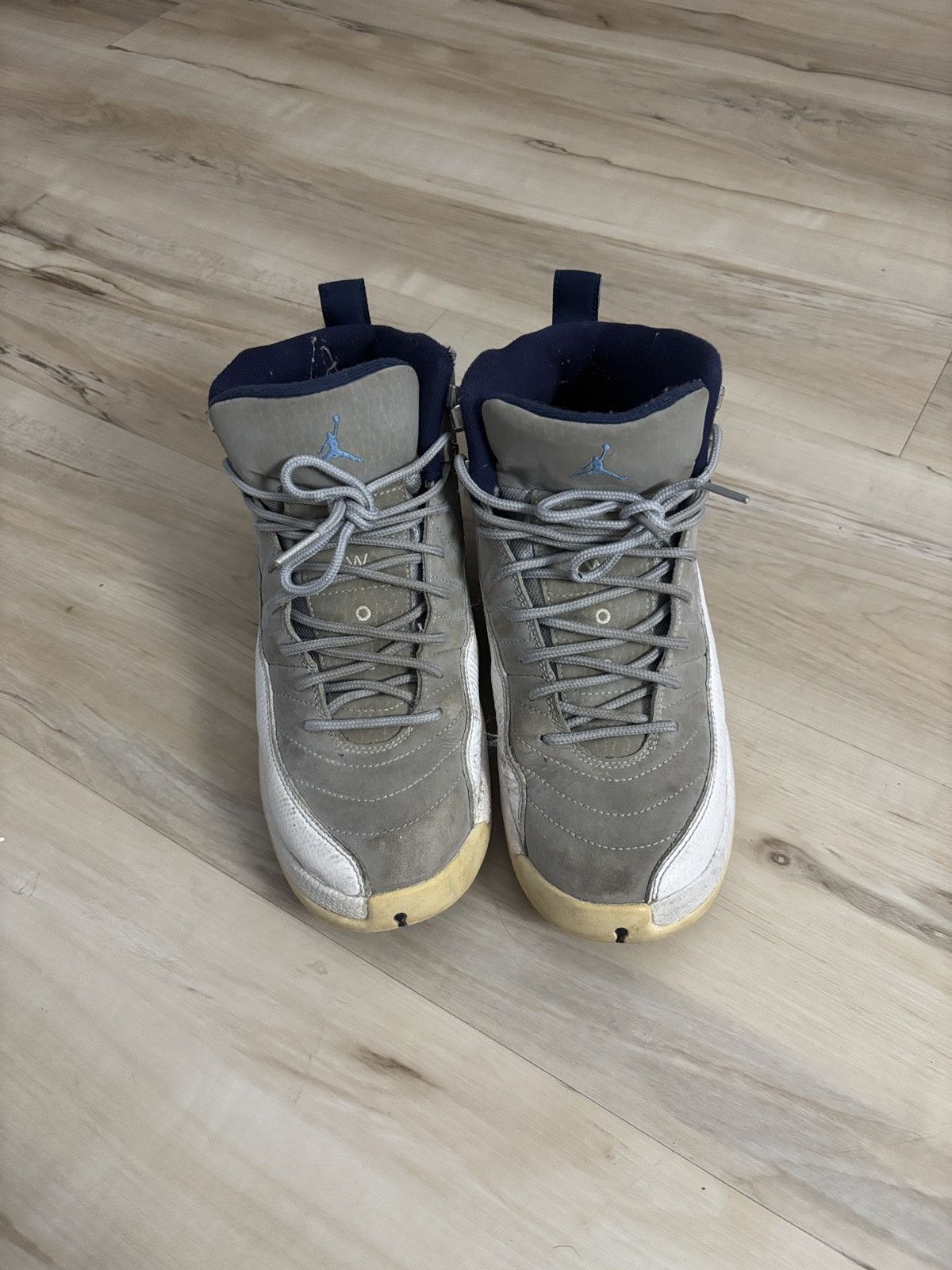 Jordan Brand Grey University Blue Jordan 12s Size US 6.5 / EU 39-40 - 4 Thumbnail