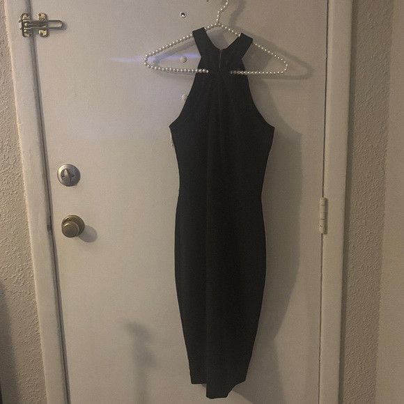 Other Taylor Black Halter Sheath Dress 2 Size XS / US 0-2 / IT 36-38 - 7 Thumbnail